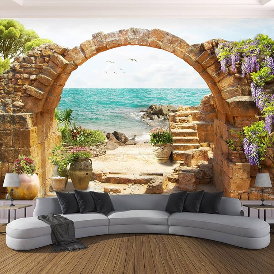 894x894 Wallpaper 3D Mural