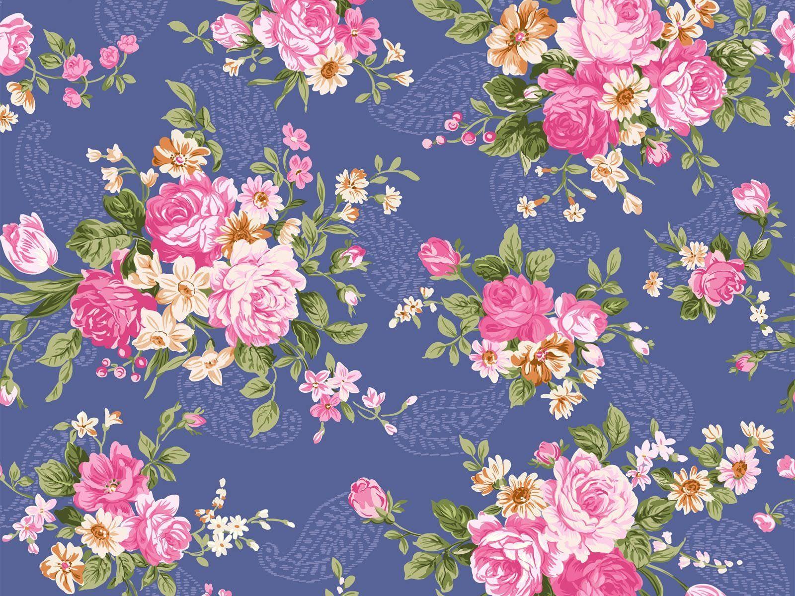 1600x1200 Vintage Floral Wallpaper Floral Patterns, Vintage Flower