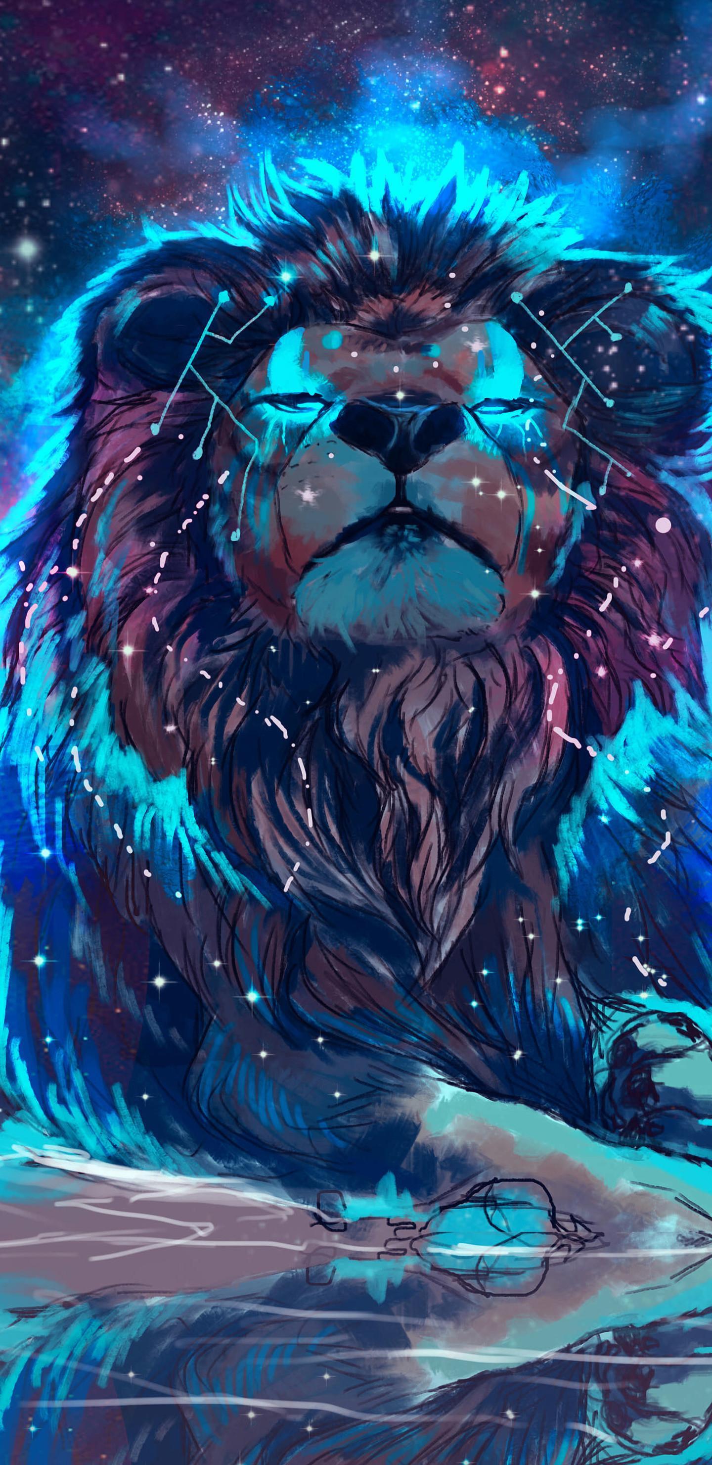 1440x2960 Cool Lion Background, wallpaper collections at graciaviva.cat