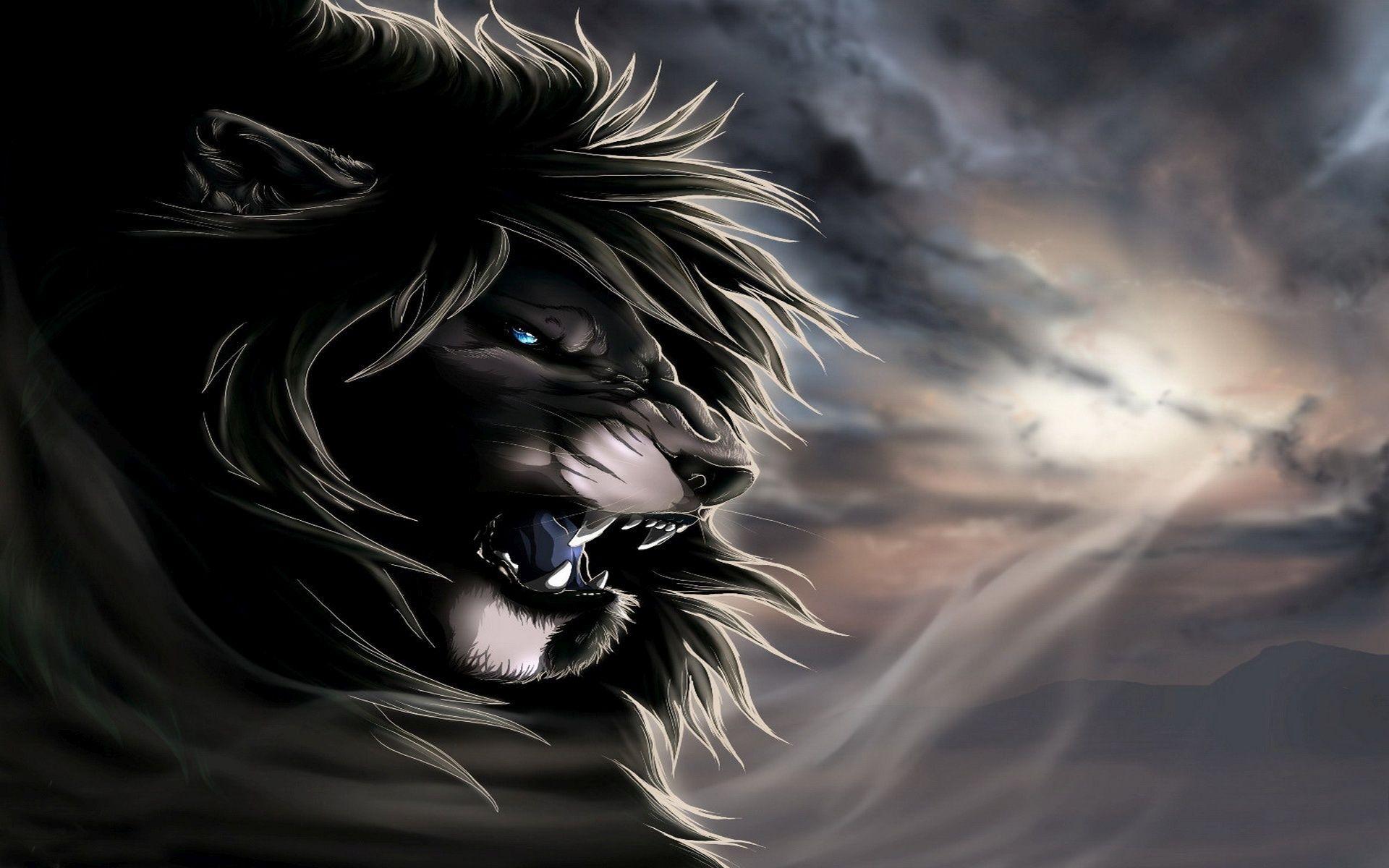1920x1200 HD Lion Wallpaper