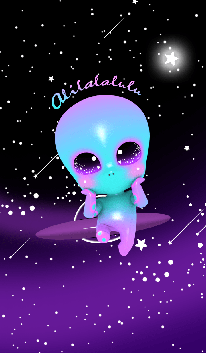 Alien cute  Wallpaper iphone cute, Cute emoji wallpaper, Holographic  wallpapers