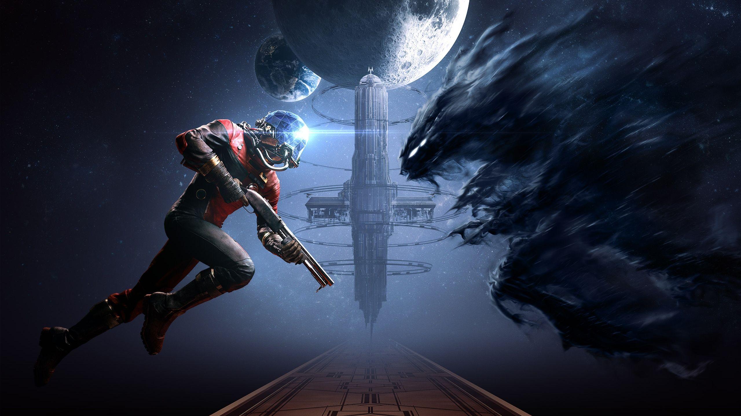 2560x1440 Cool Prey 2017 Game Morgan Yu vs Typhon Alien 2560x1440