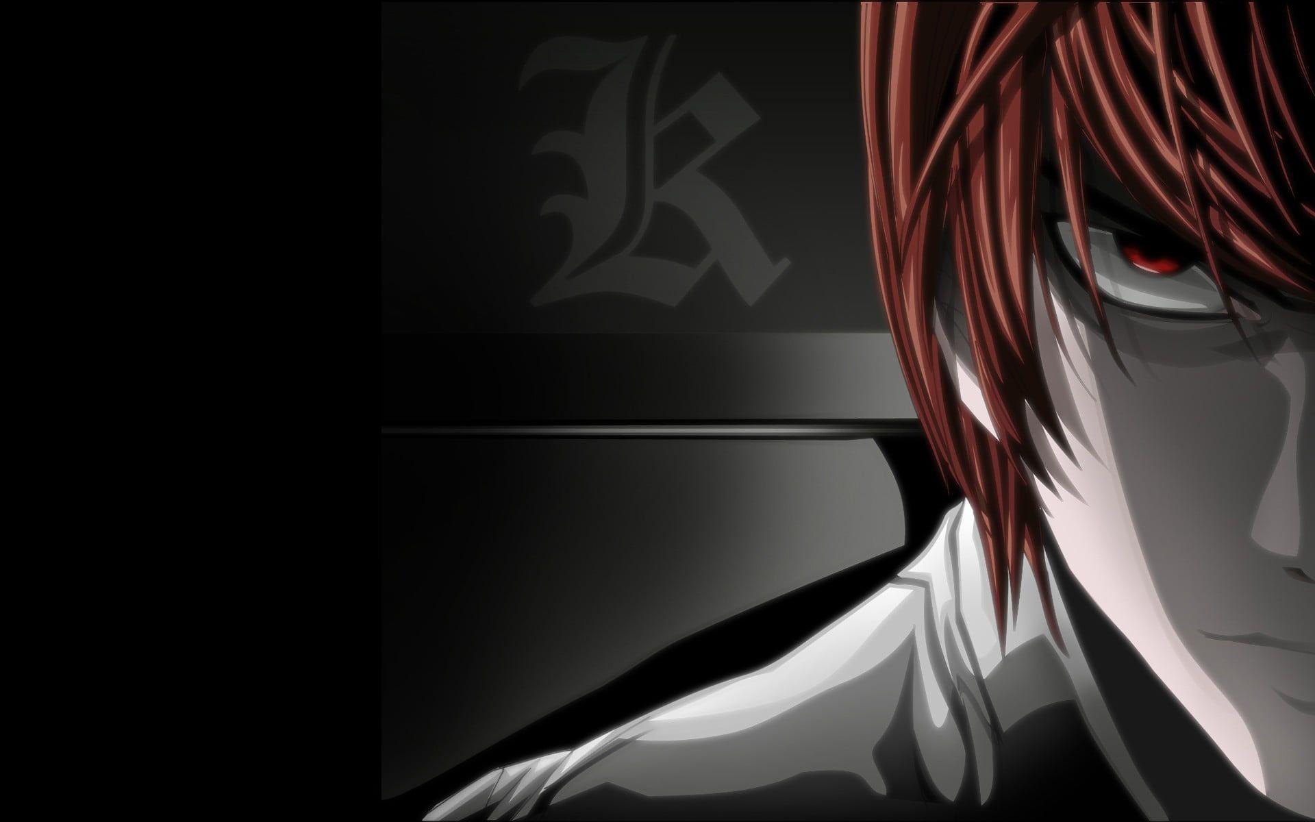 1920x1200 White and black wooden table, Yagami Light, Death Note HD