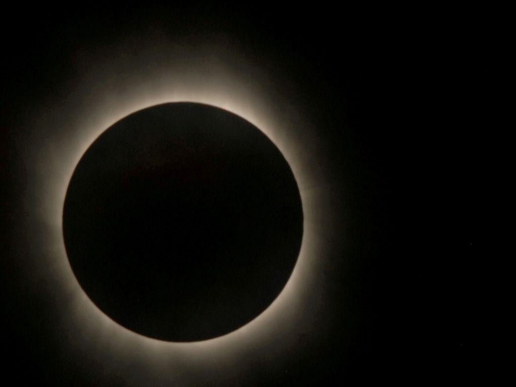 1024x768 Solar Eclipse As Seen By Hinode Satellite, HD Wallpaper