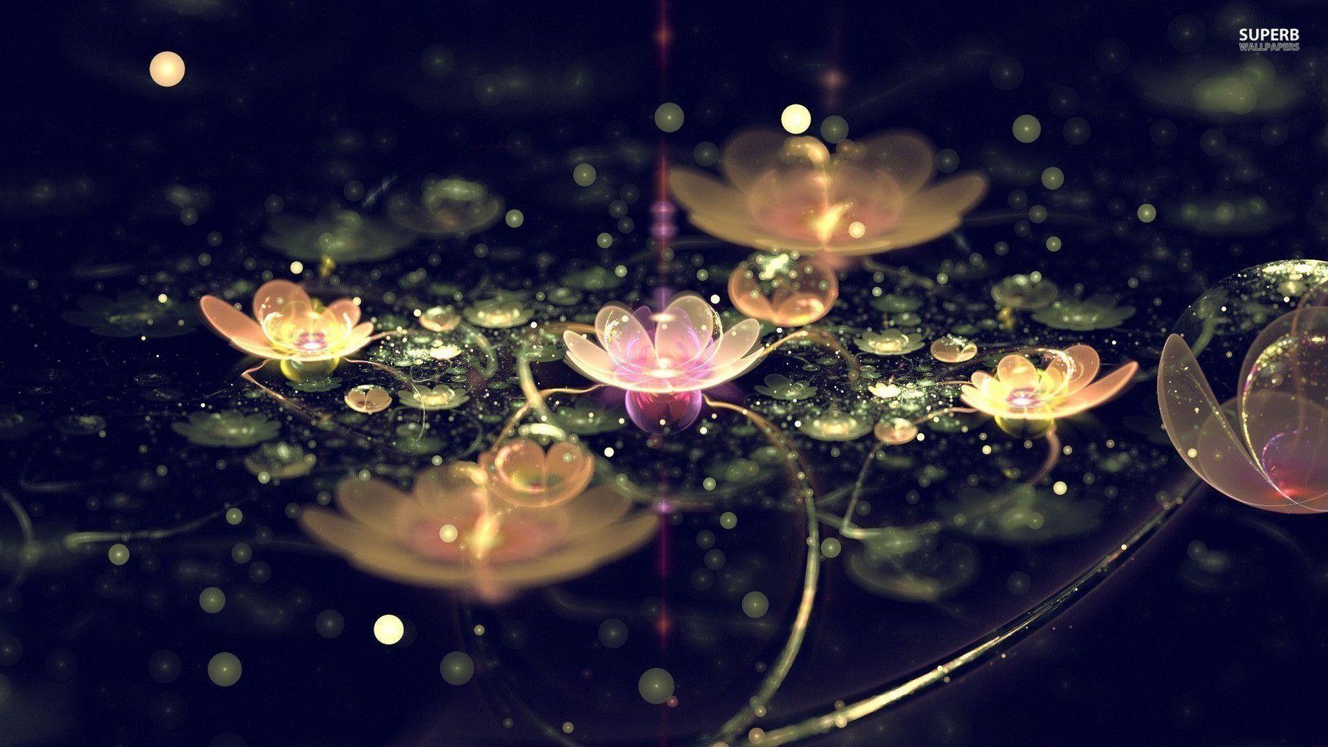 1920x1080 Water Lily Wallpaper