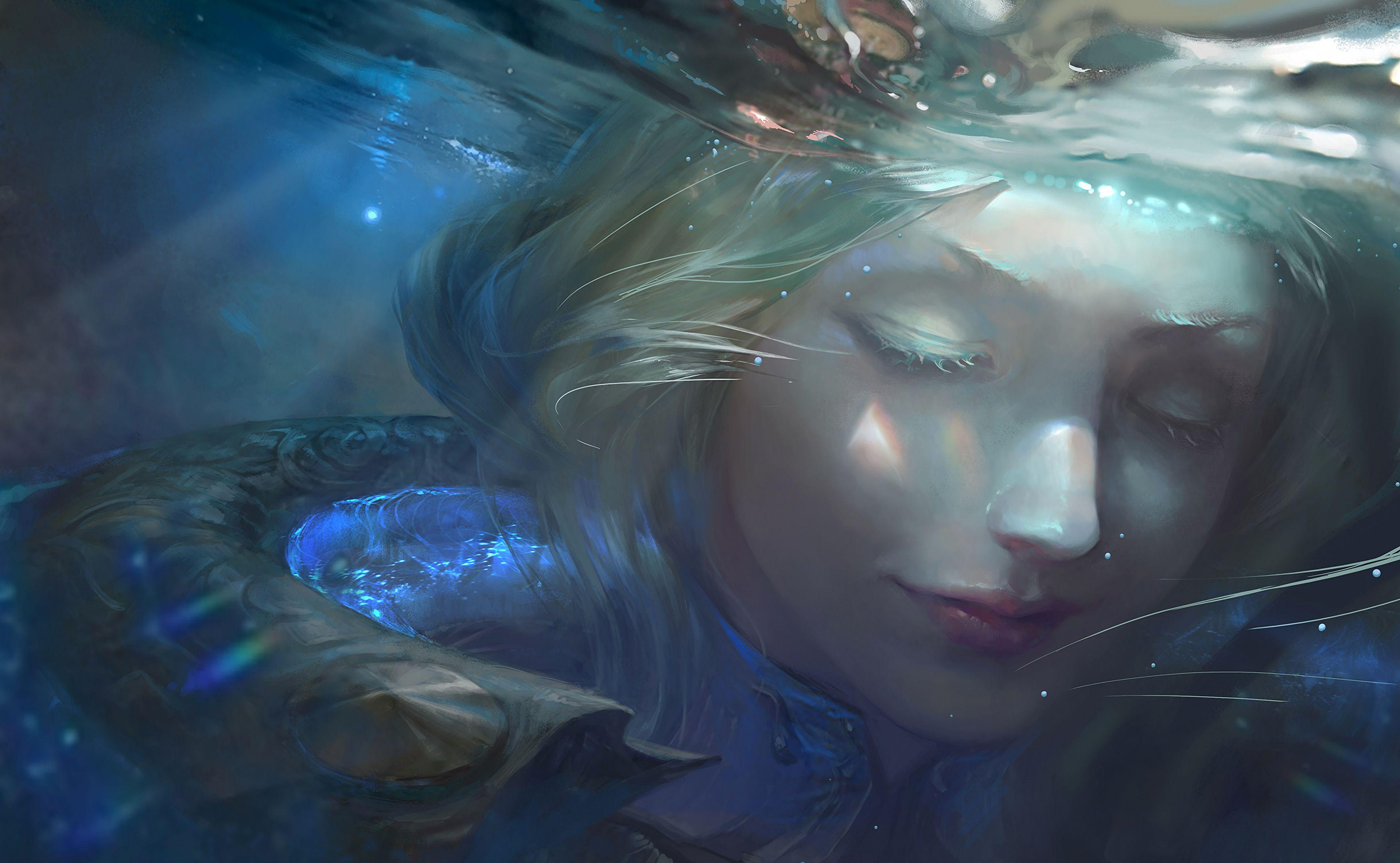 3840x2368 Elementalist Lux Water Promo Art League Of Legends