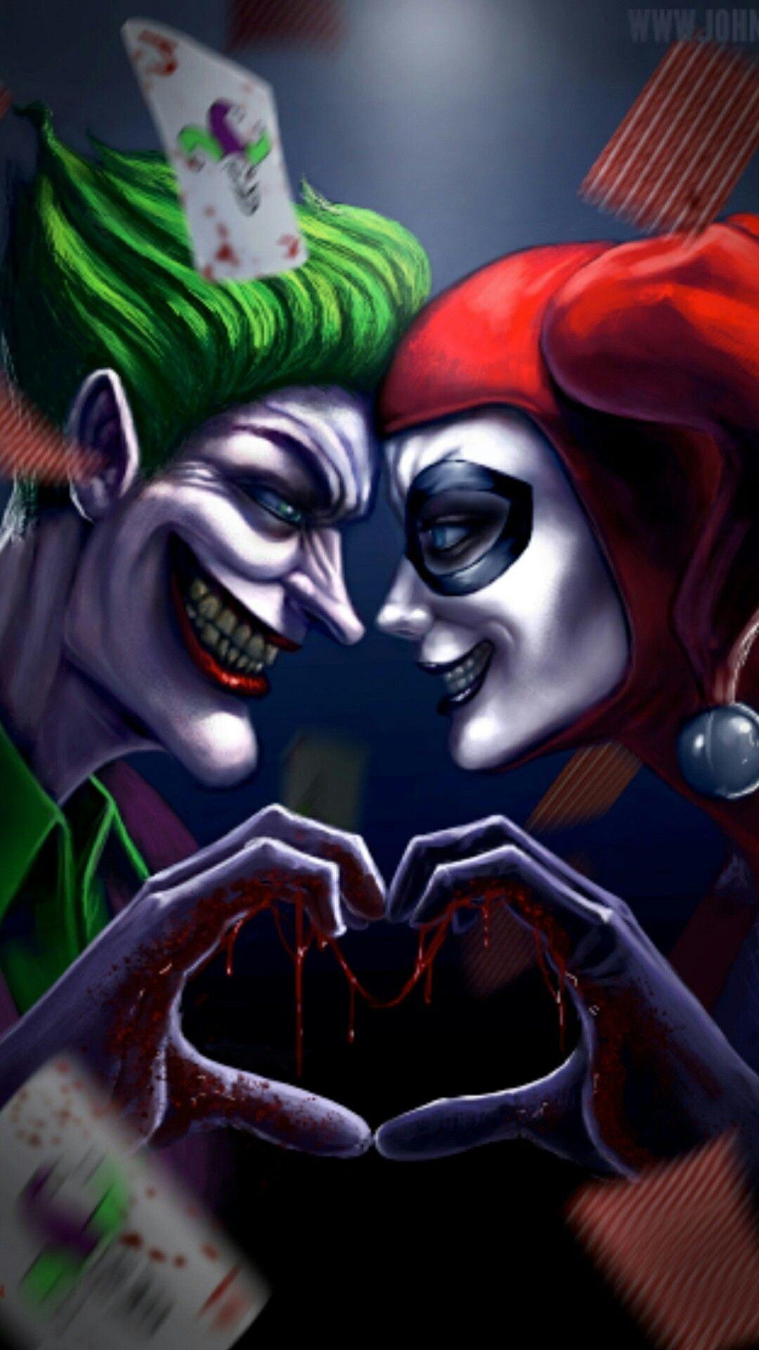 1080x1920 Joker and Harley Wallpaper