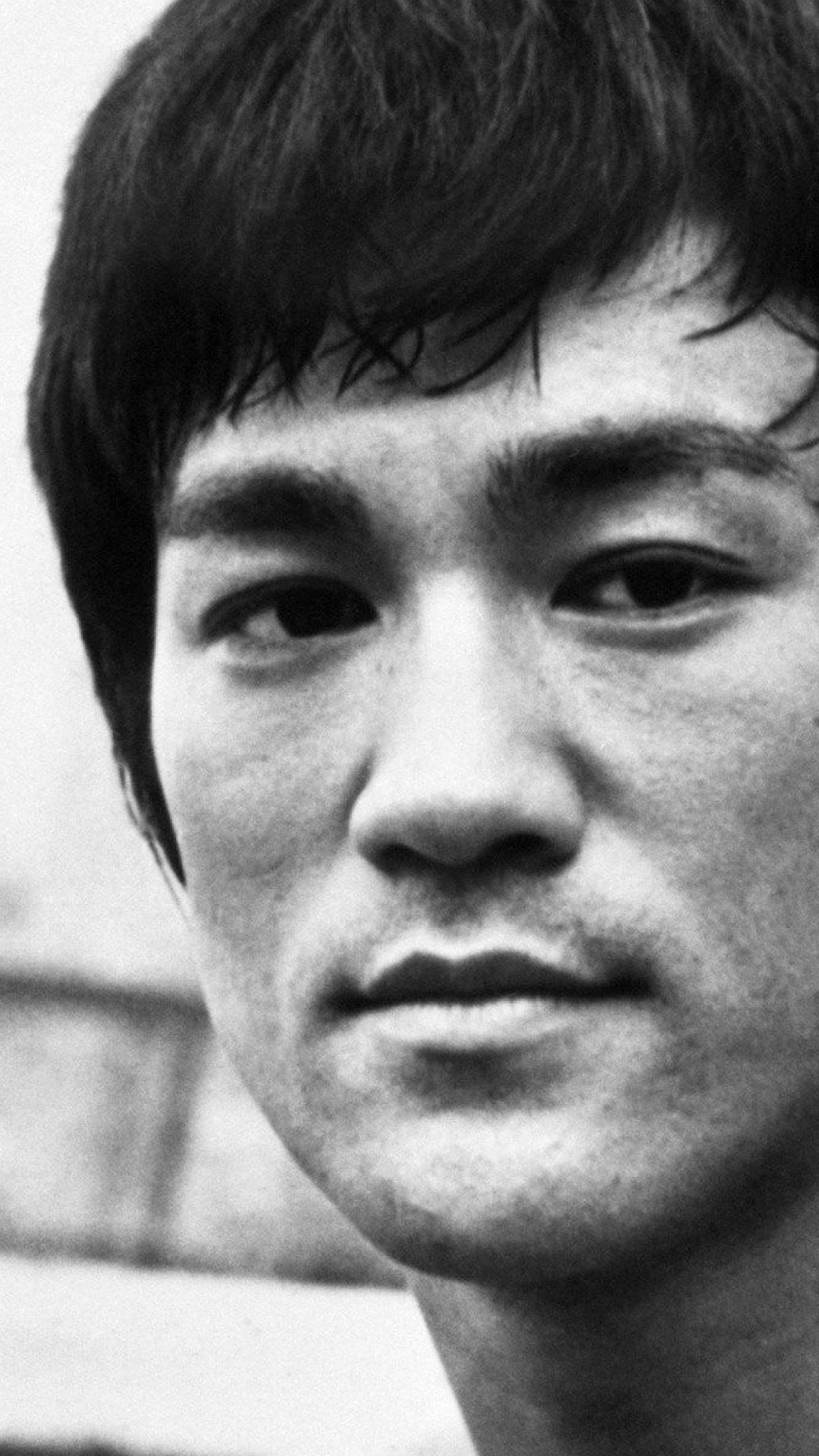 1080x1920 image Bruce Lee iPhone monochrome 1080x1920