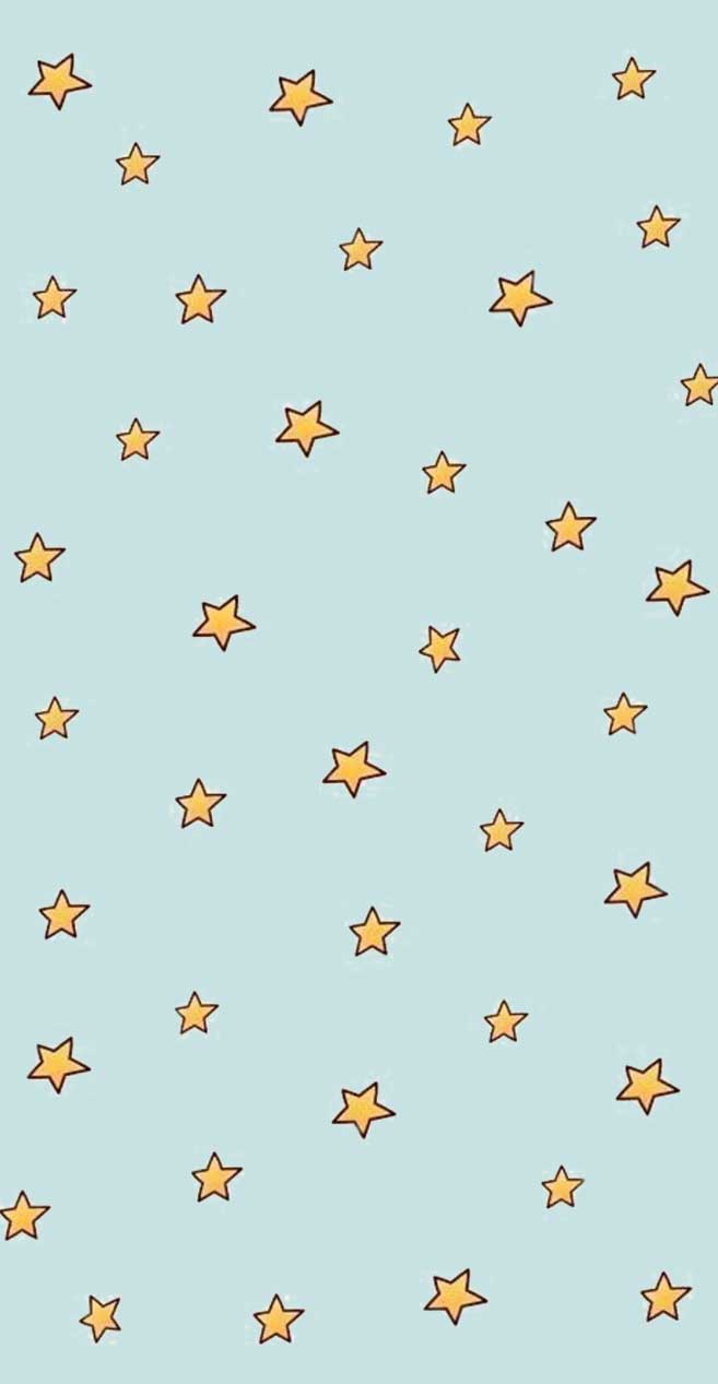 657x1267 stars, yellow stars , playful , summer , wallpaper