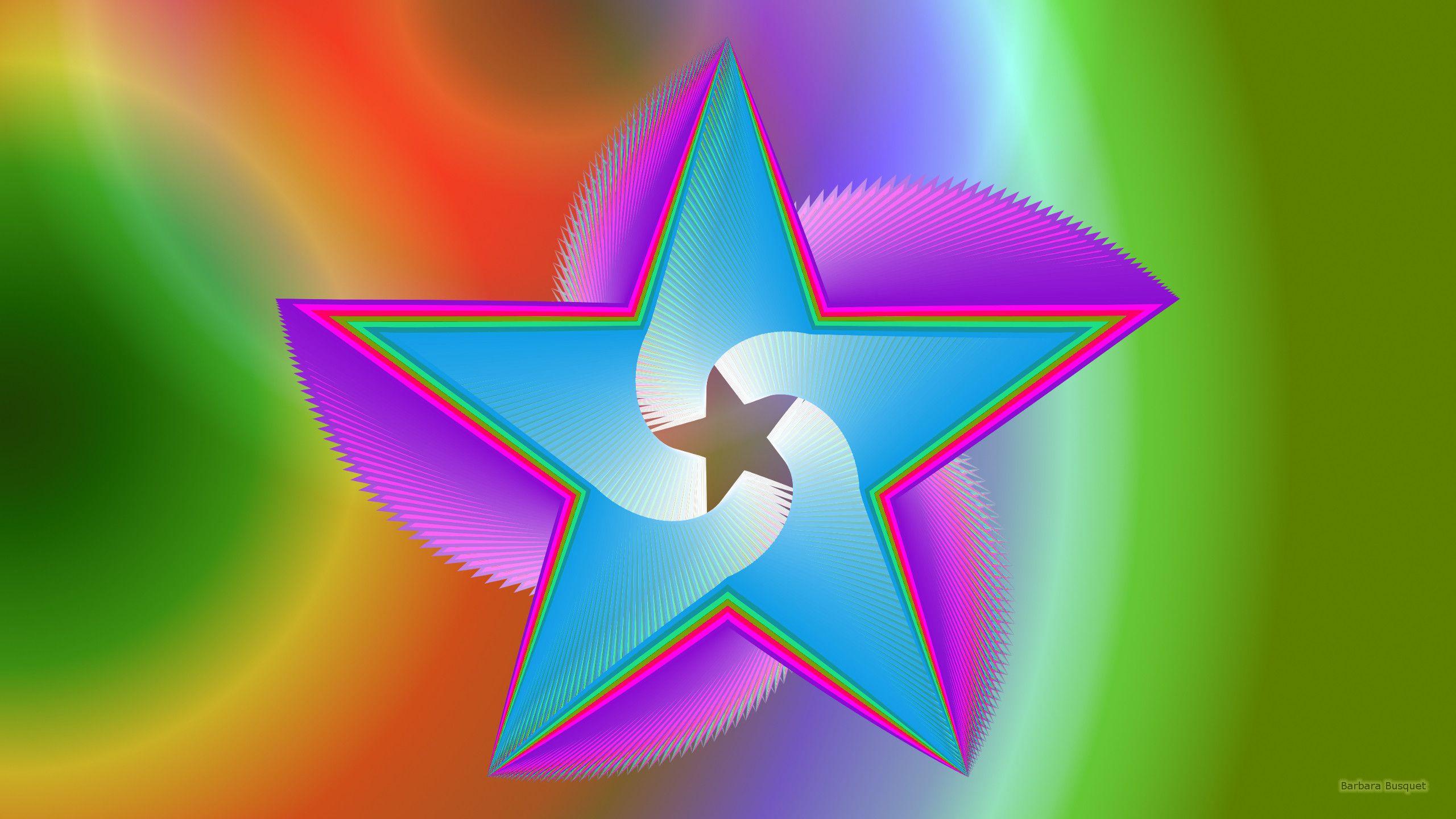 2560x1440 Wallpaper with big star. Barbaras HD Wallpaper