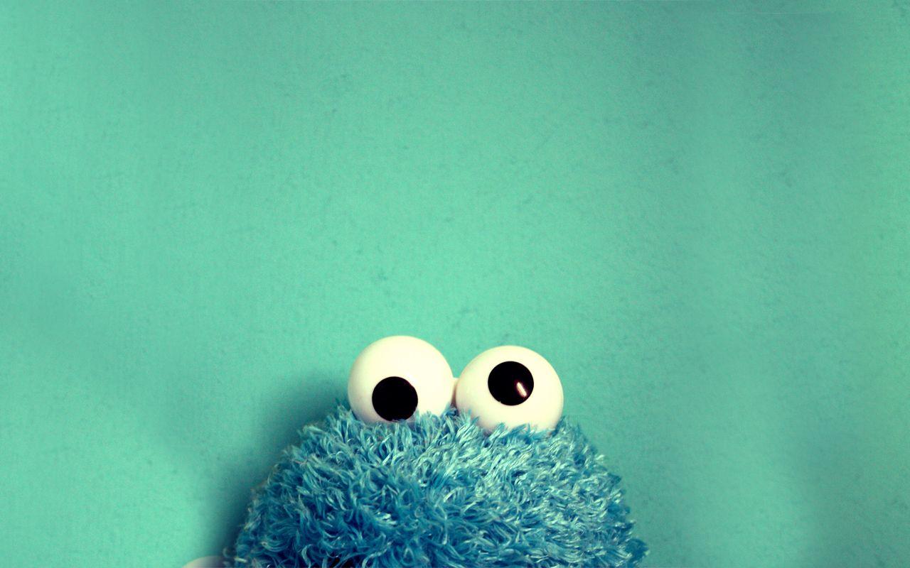 1280x800 Cookie monster cartoon cute wallpaper