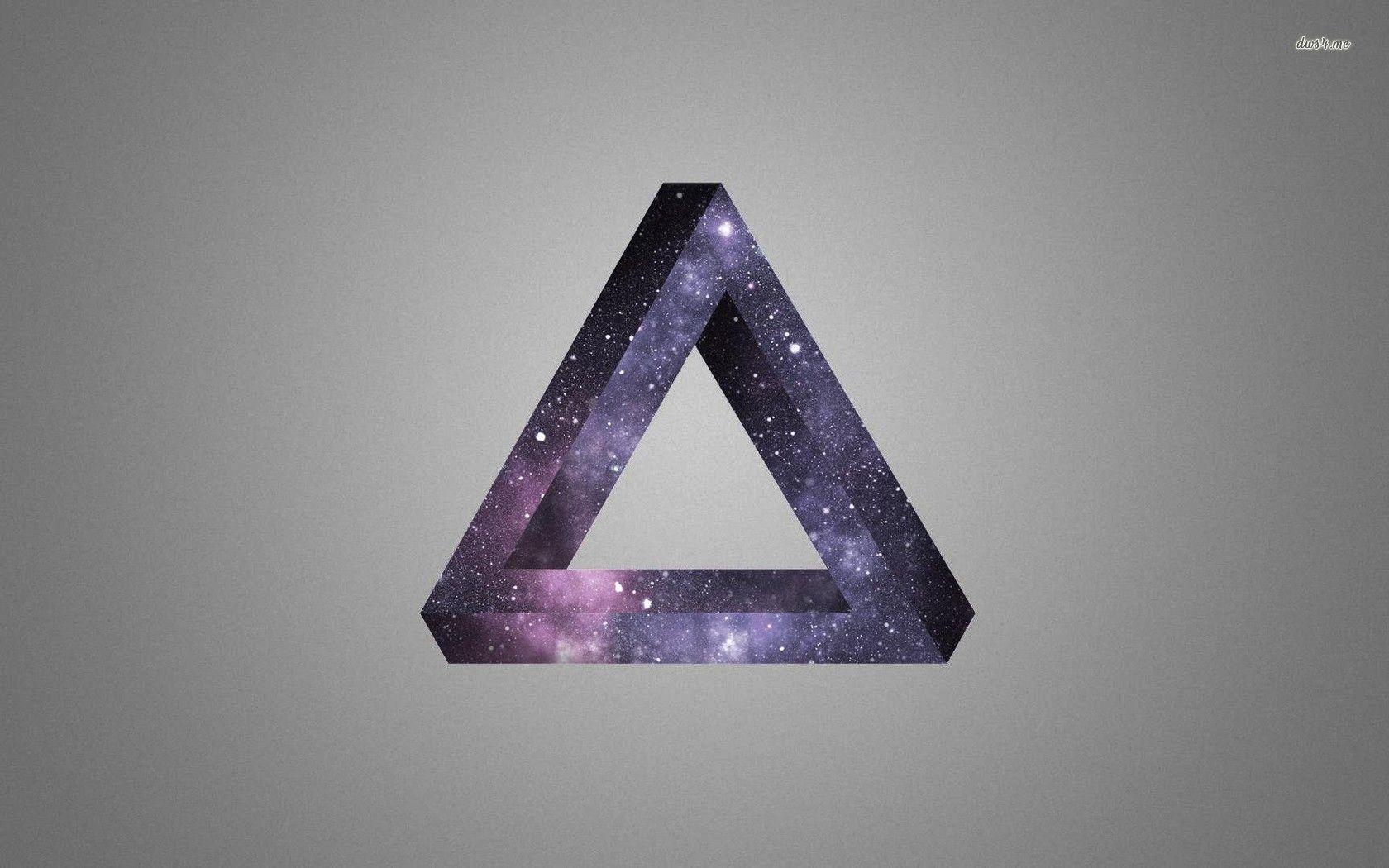 1680x1050 Triangle Galaxy Wallpaper