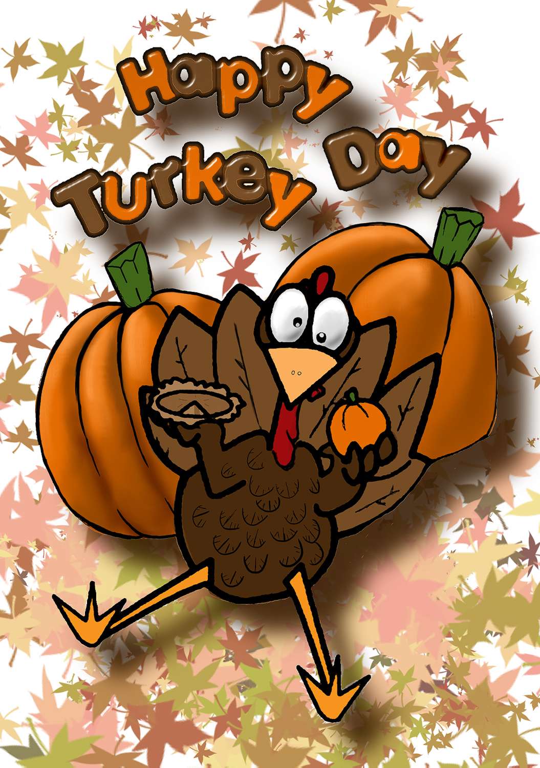 1055x1500 Funny Thanksgiving Wallpaper