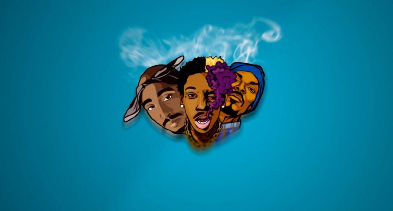 1284x691 2pac Wiz Khalifa Snoop Dogg Rap Hip Hop Music Makaveli