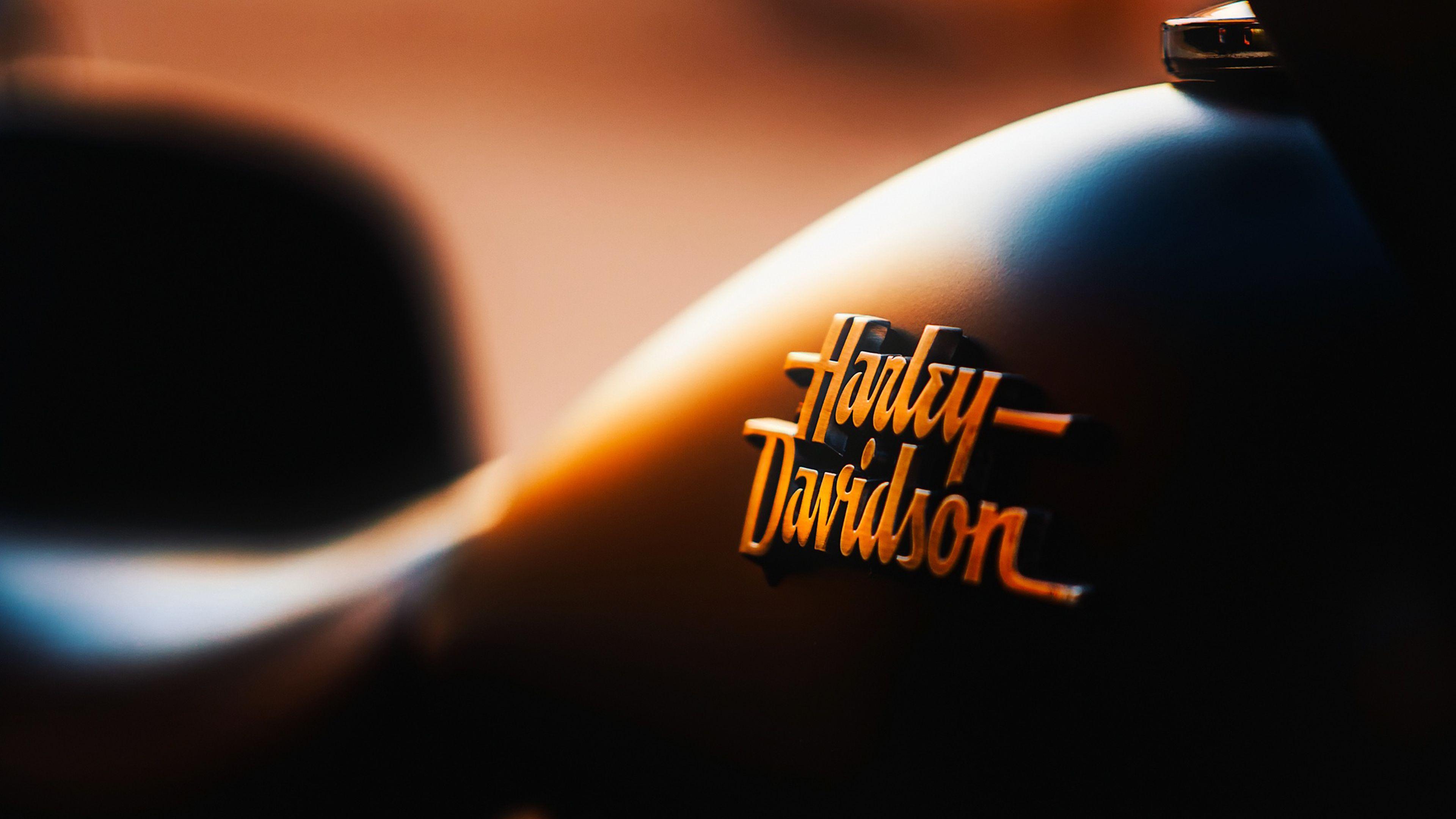 3840x2160 Harley Davidson Bike Logo Wallpaper Background HD 62960 3840x2160 px