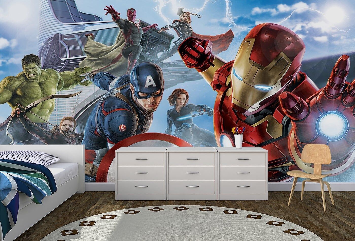 1400x950 Avengers Wallpaper Marvel Mural