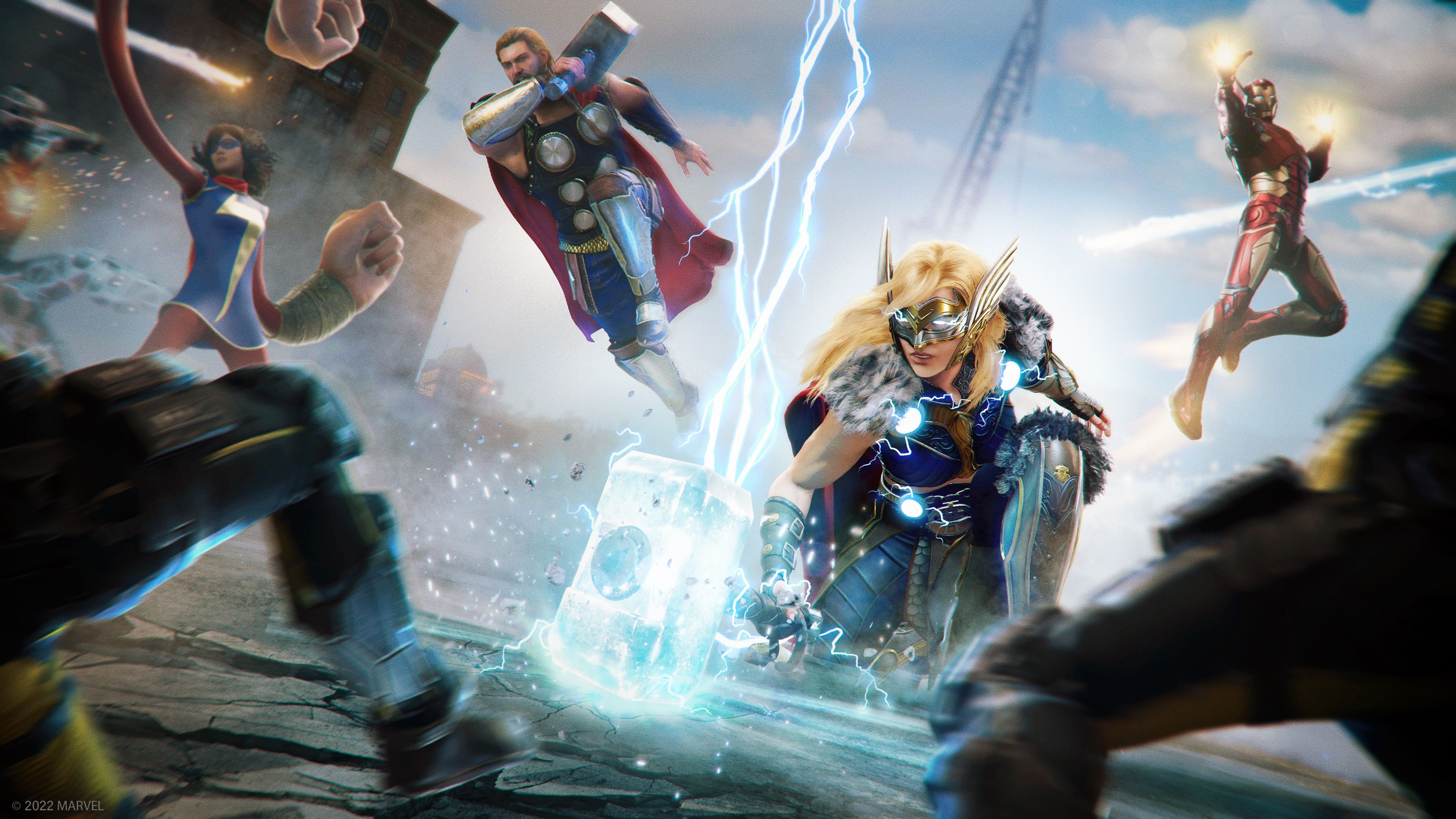 3840x2160 Mighty Thor Marvels Avengers Game