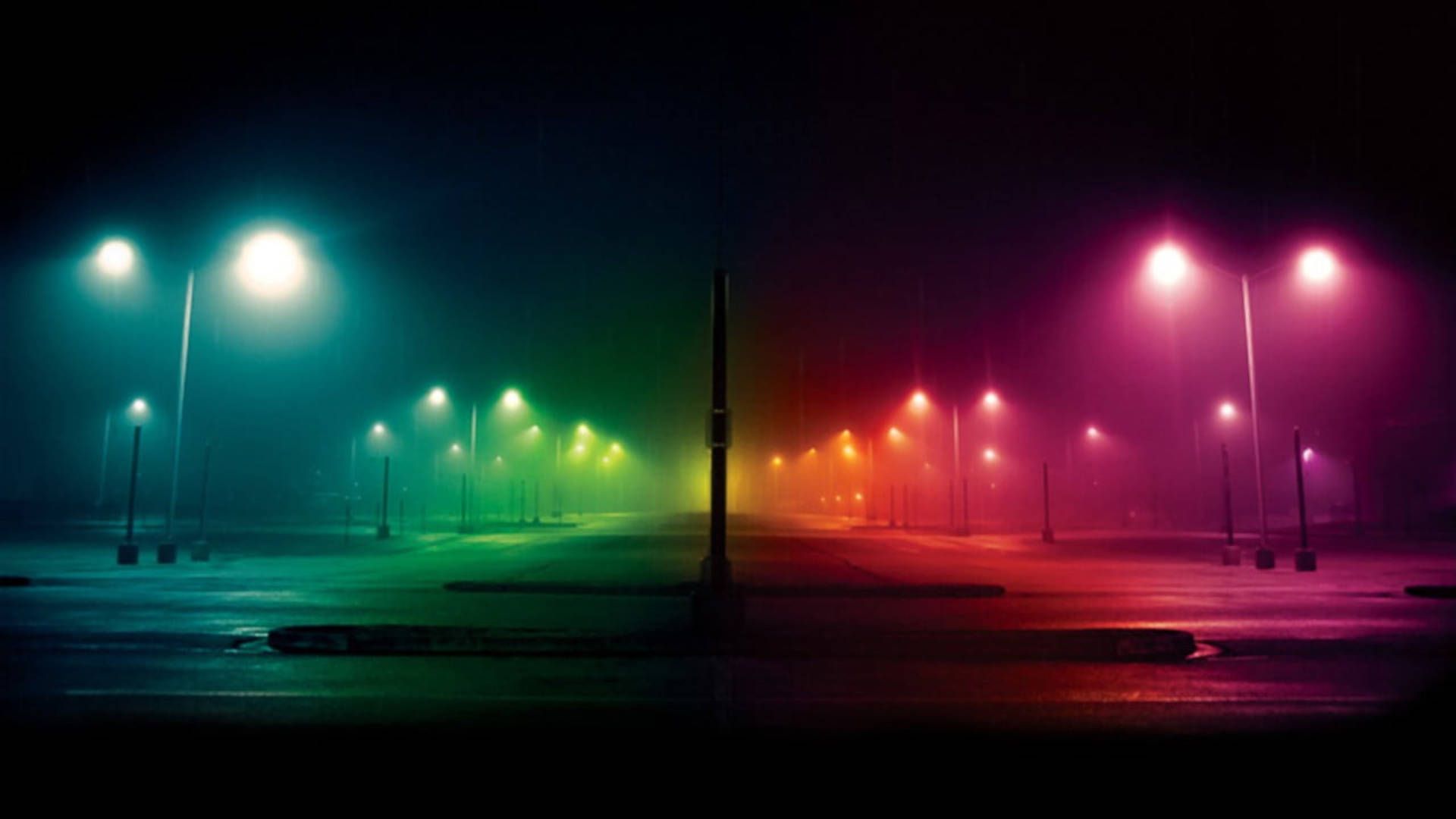 1920x1080 Spectrum Street Lamp Post Wallpaper