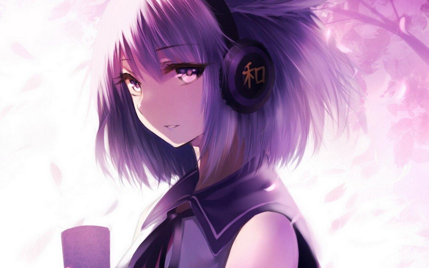 Athah Anime Date A Live Purple Hair Purple Eyes Girl 1319 inches Wall  Poster Matte Finish Paper Print  Animation  Cartoons posters in India   Buy art film design movie music