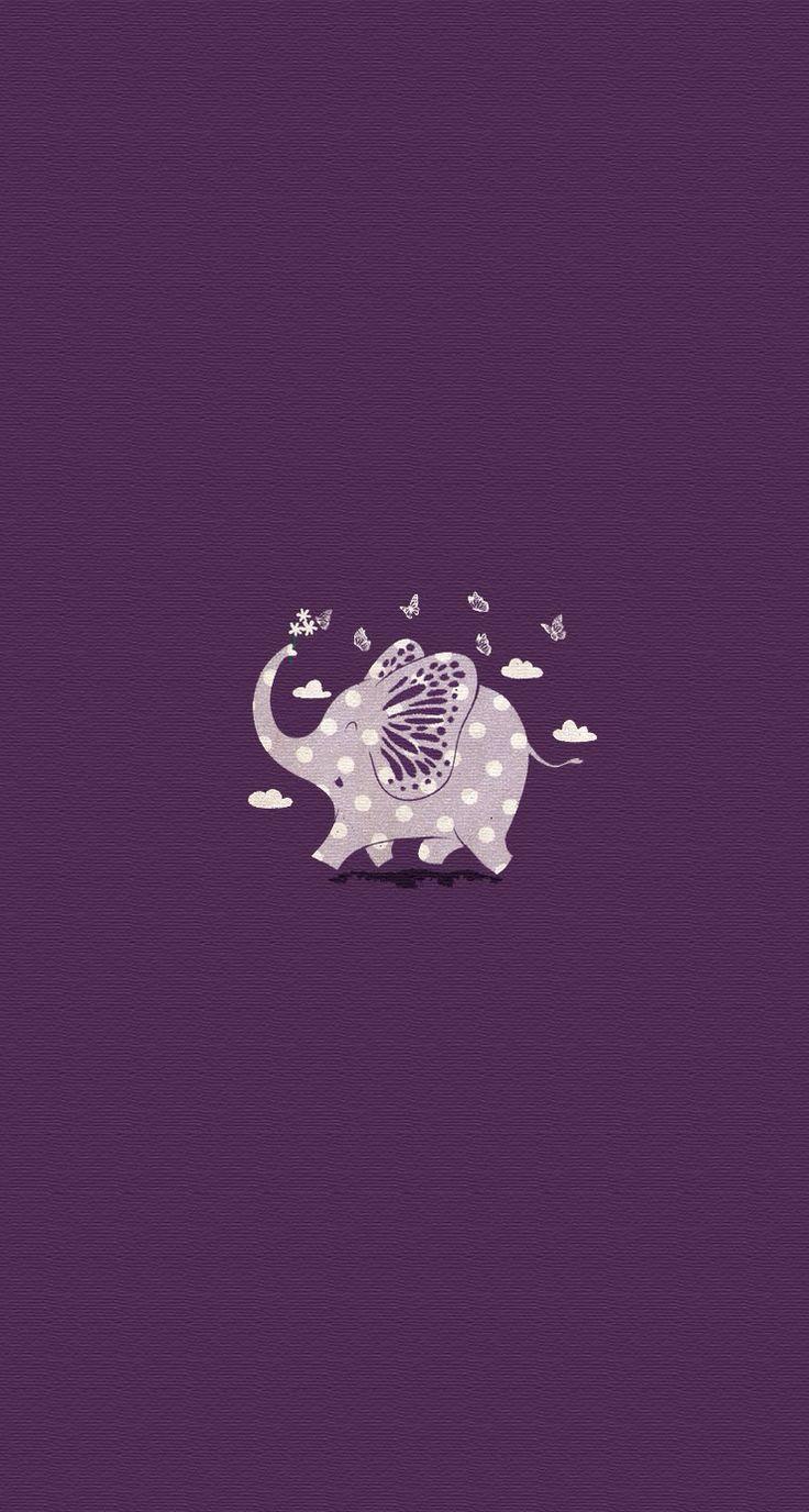 736x1376 Cute Purple Wallpaper