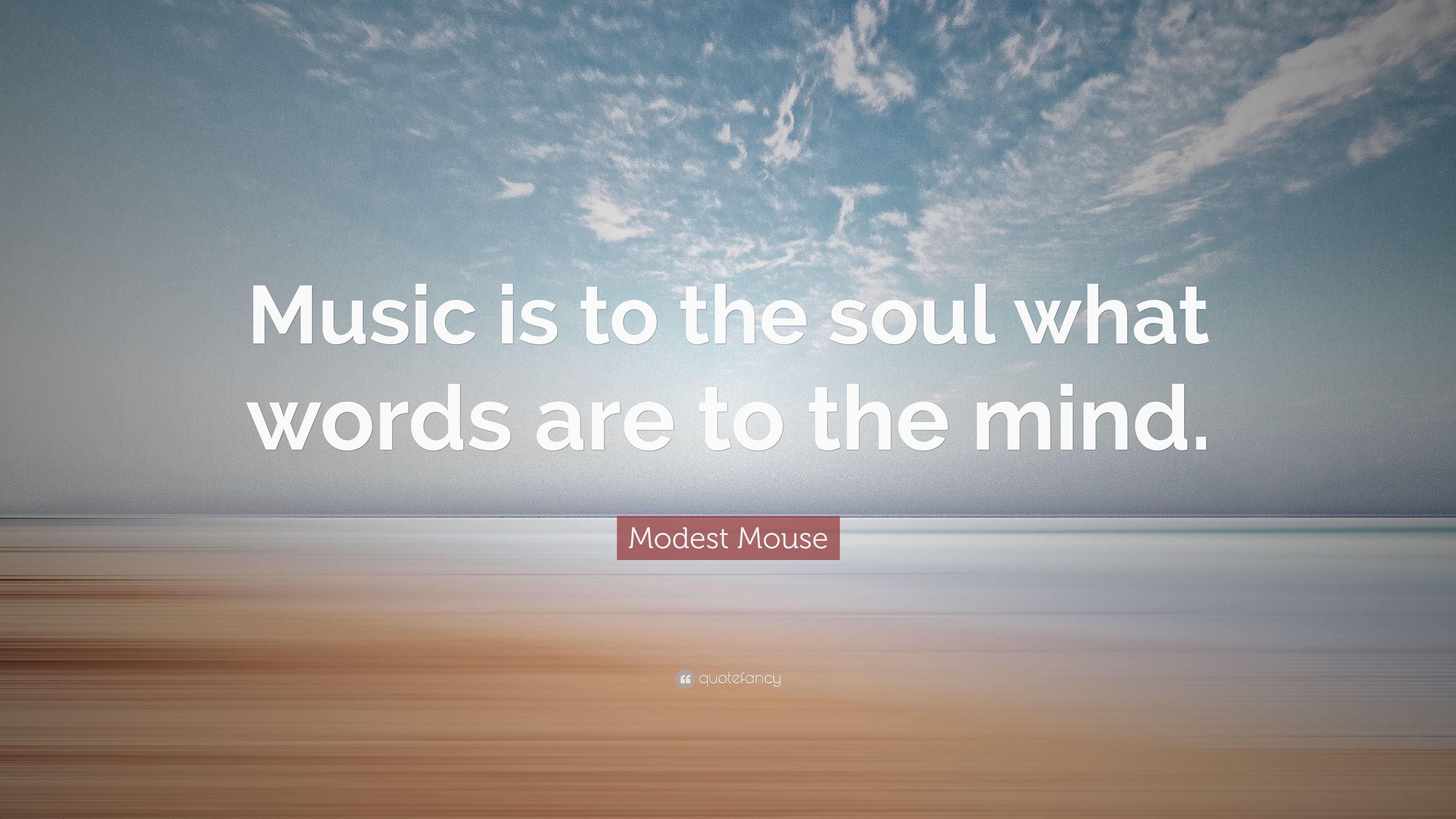 3840x2160 Modest Mouse Quote: “Music is to