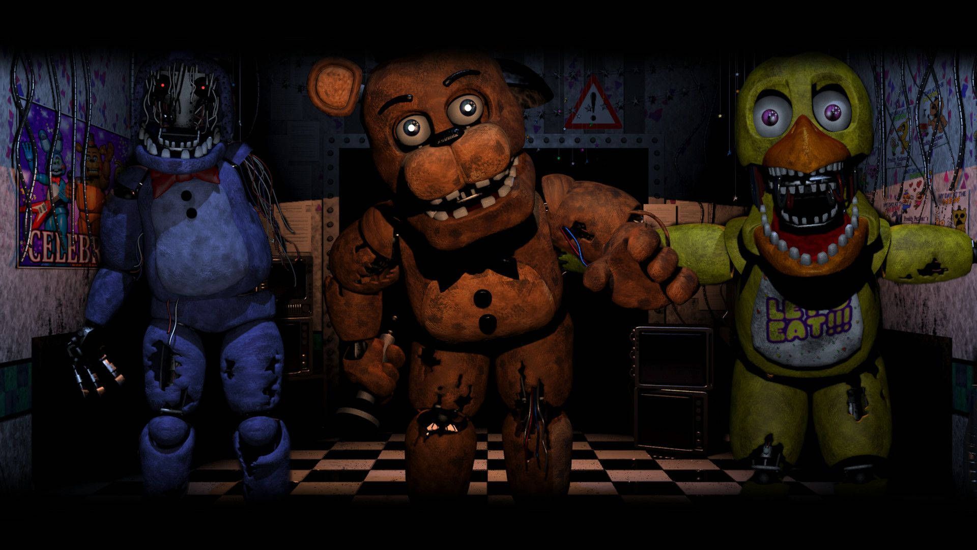 1920x1080 Fnaf Withered Freddy Bonnie And Chica