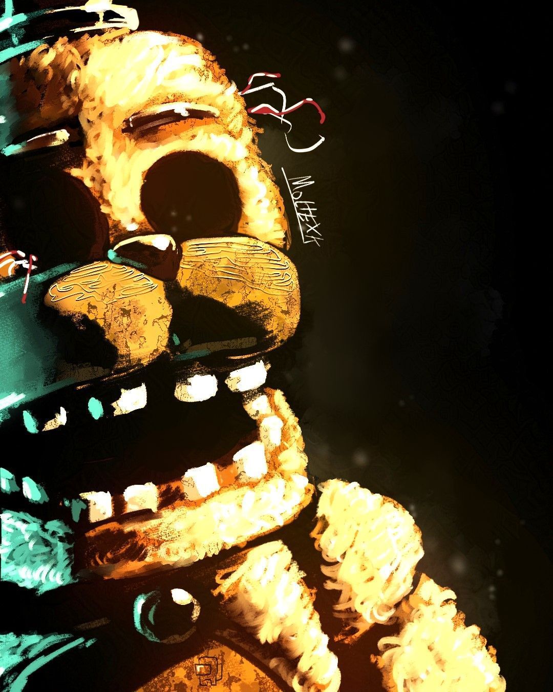 1080x1350 Withered Golden Freddy #fnaf #fnaf2
