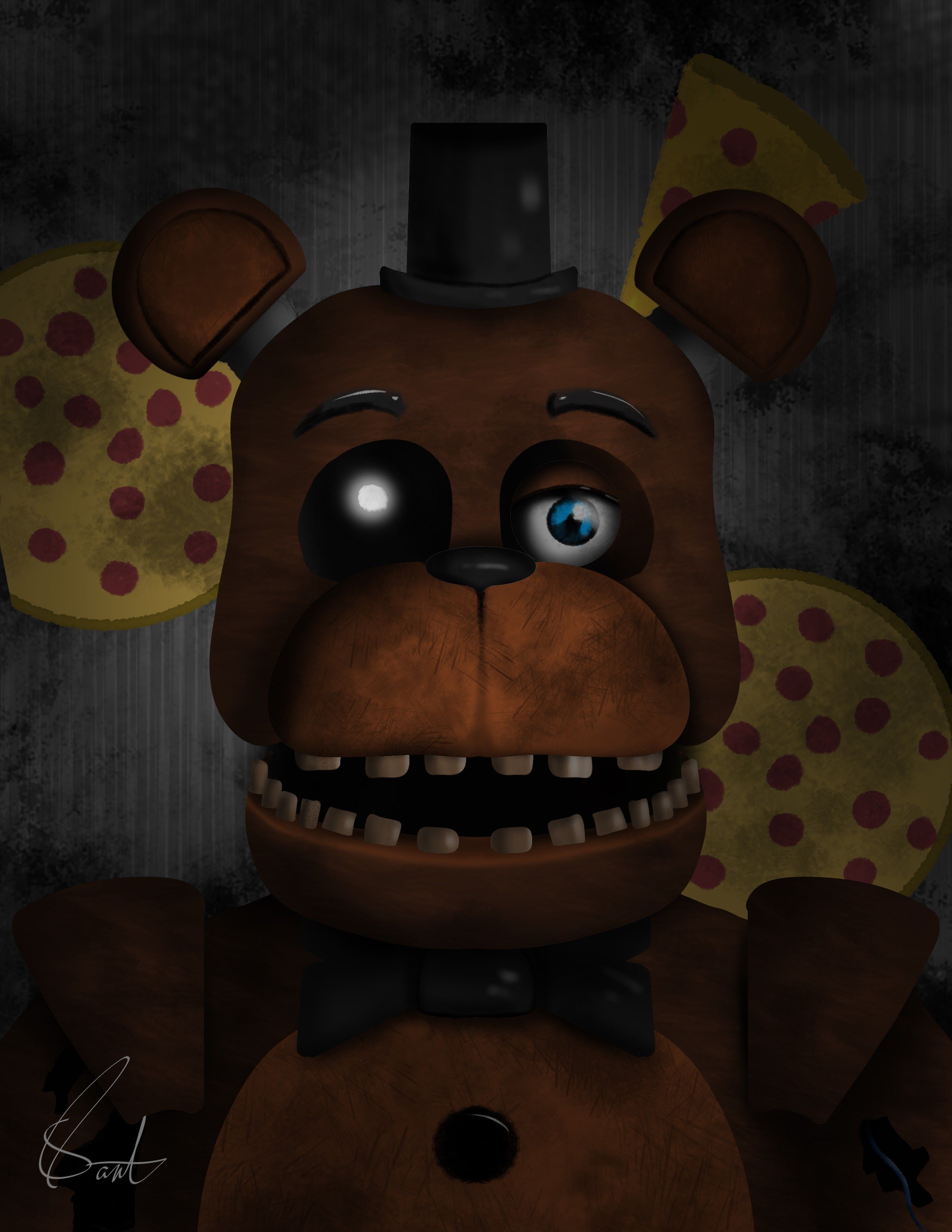 2550x3300 Withered Animatronics Fan Art