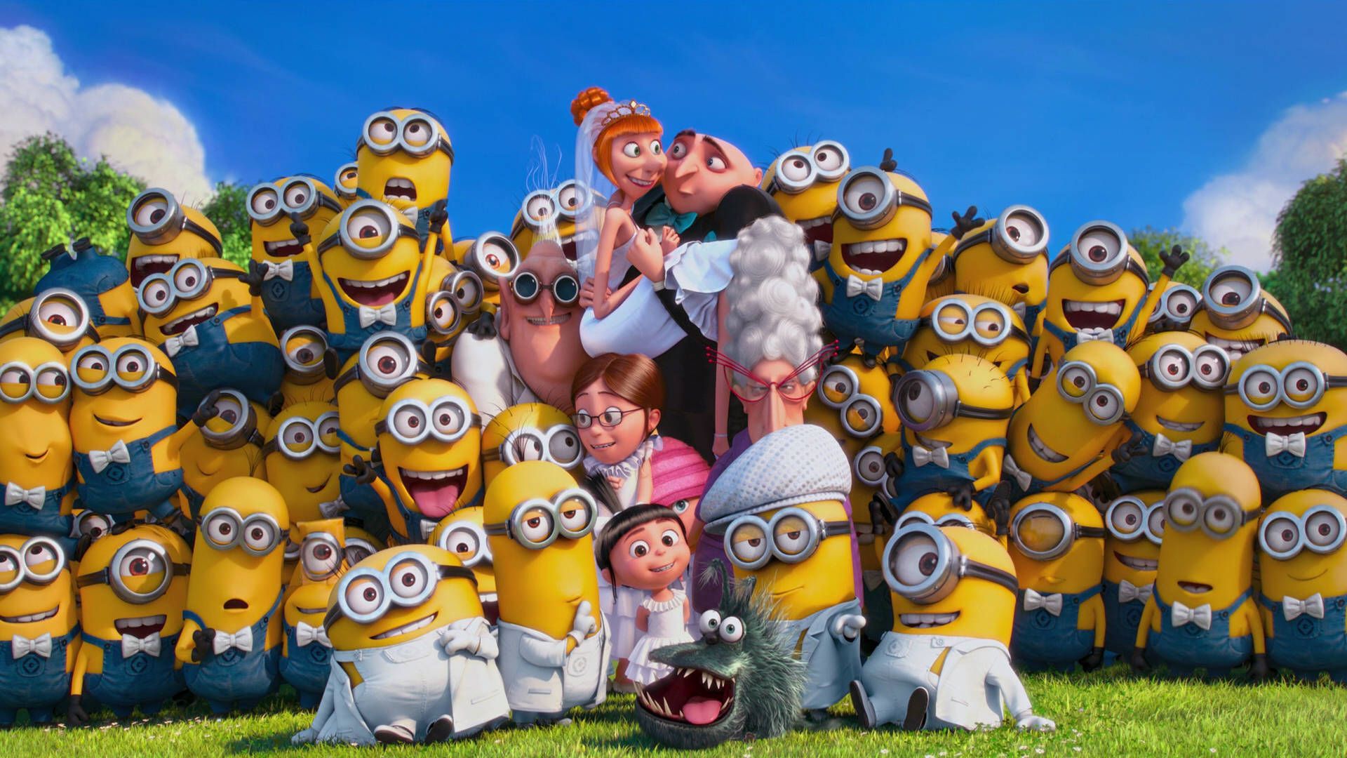 1920x1080 Despicable Me Wedding Family Picture