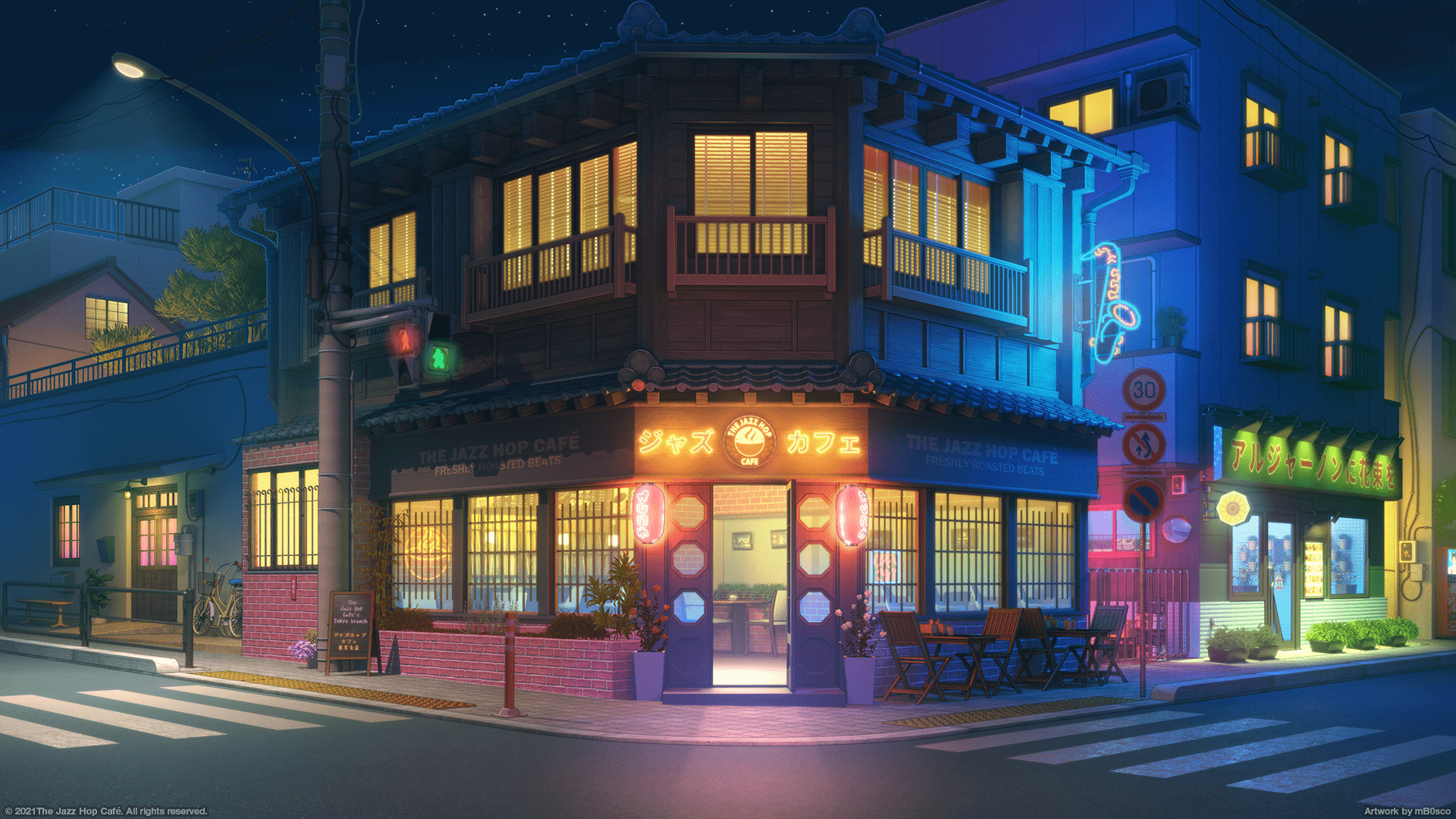 1920x1080 Lofi Nights: Anime Shop HD Wallpaper Vibesx1080