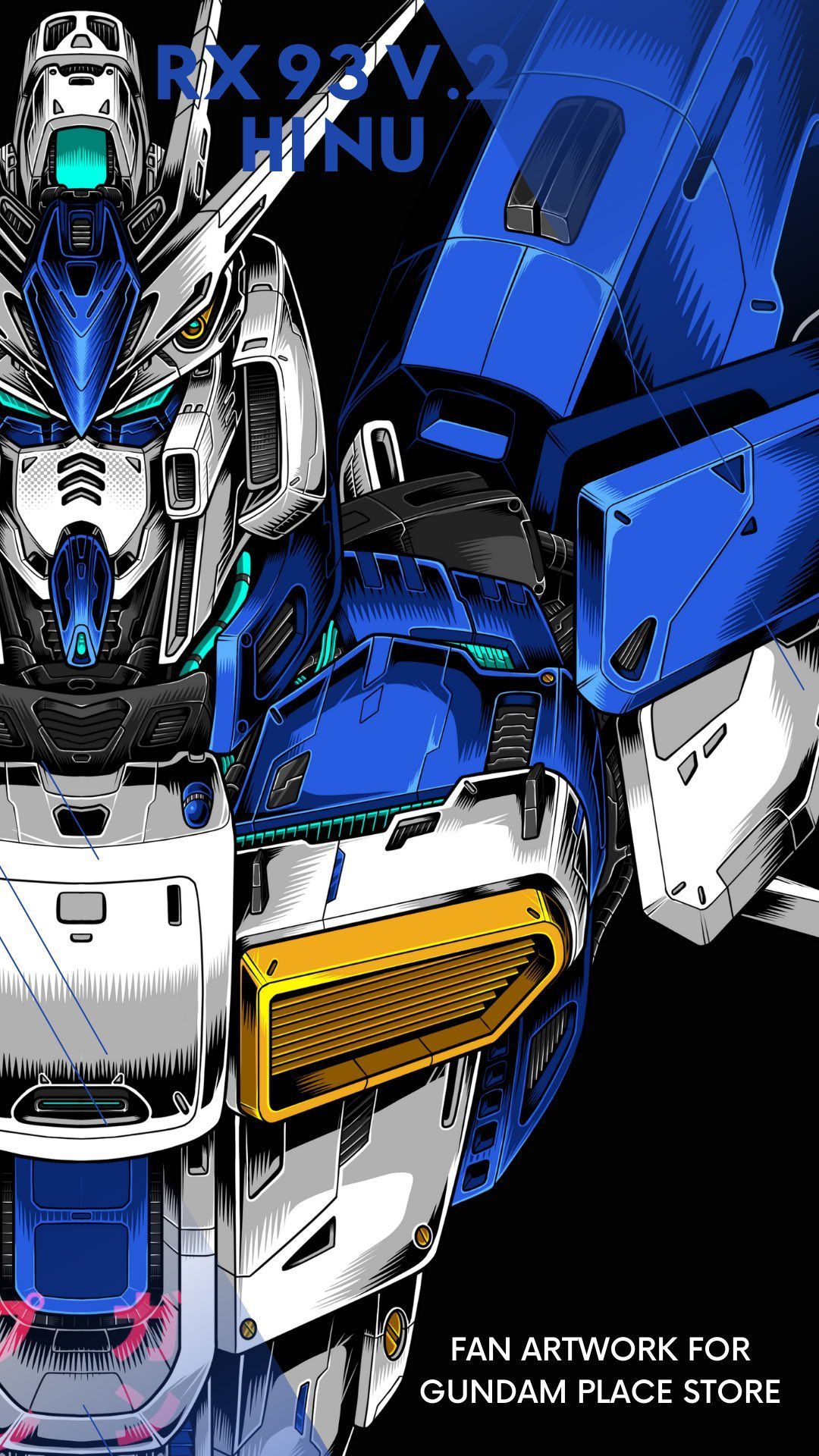 1080x1920 RX V.2 Hi Nu Gundam Fan Artwork