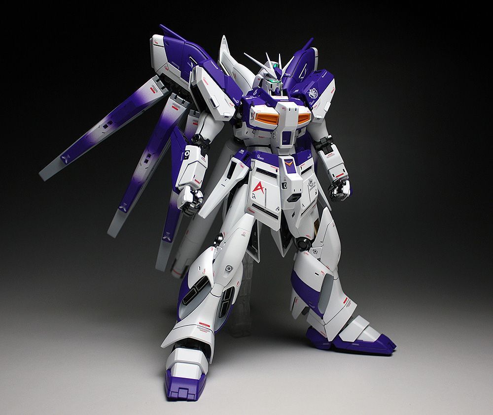1000x843 MG 1 100 Hi Nu Gundam Ver.Ka PAINTED