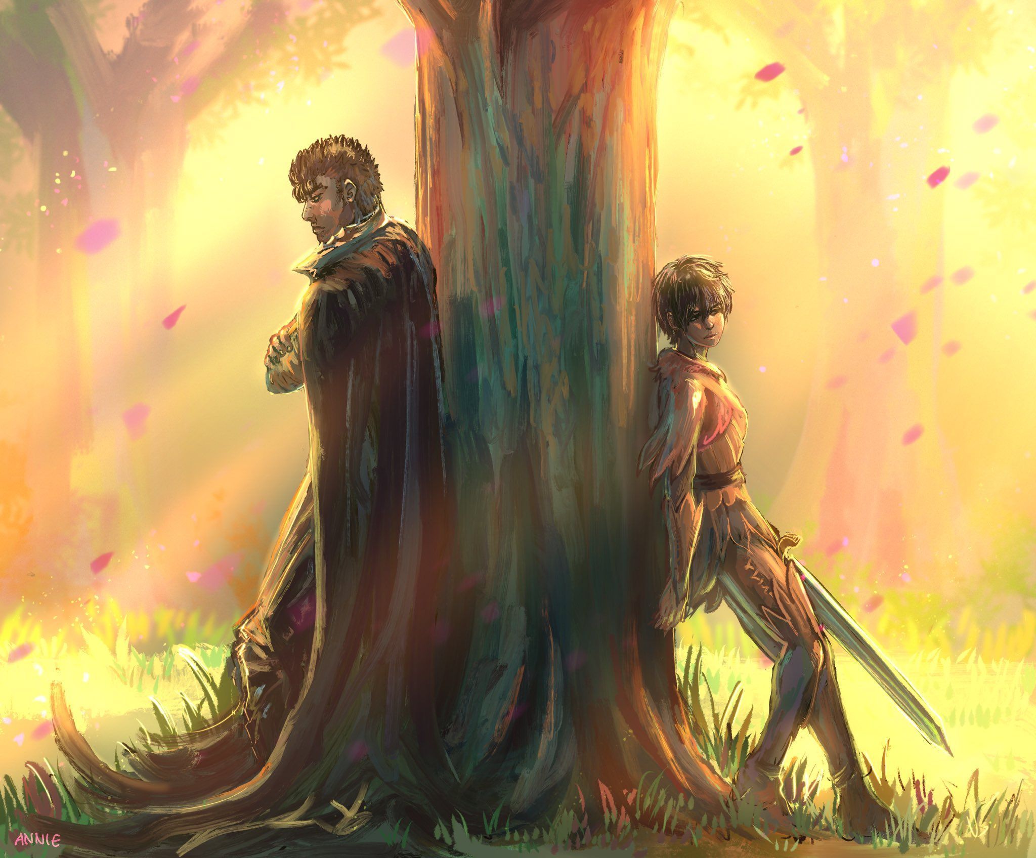 2048x1696 happier #guts #casca #berserk