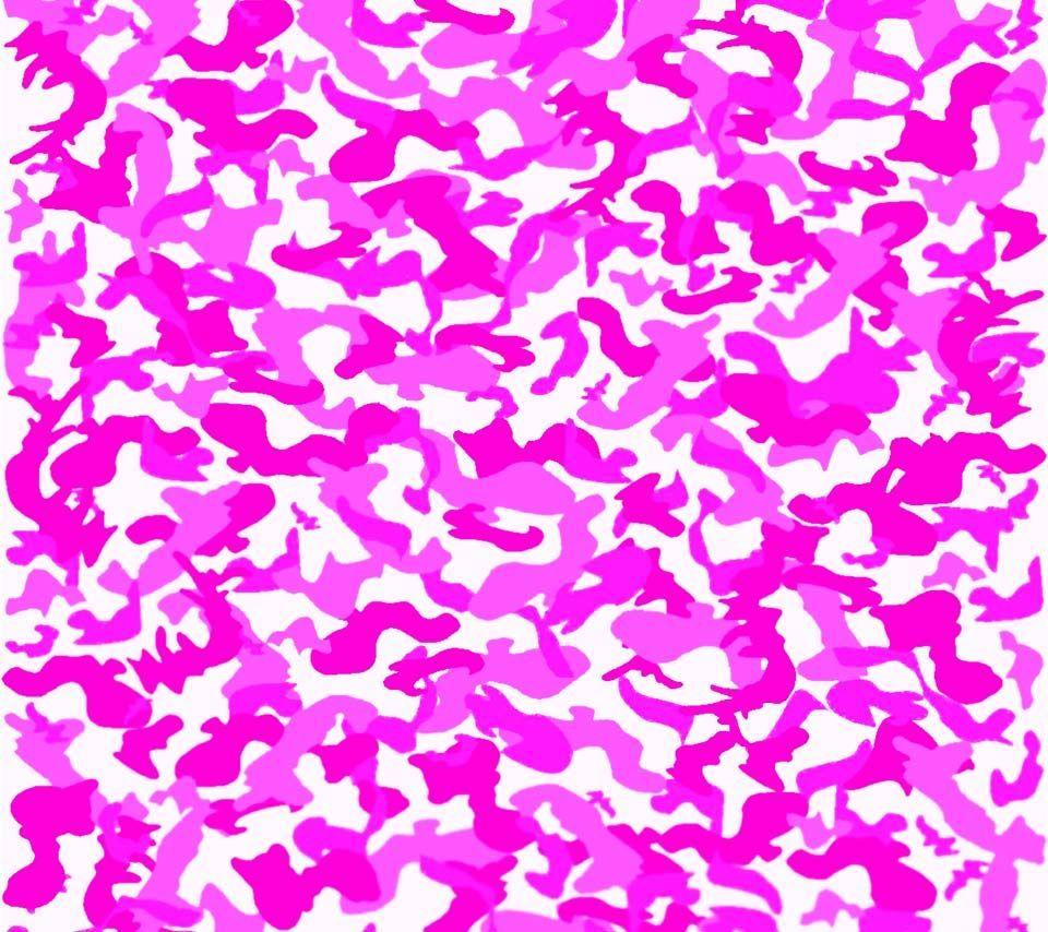 Pink Camo Computer Background