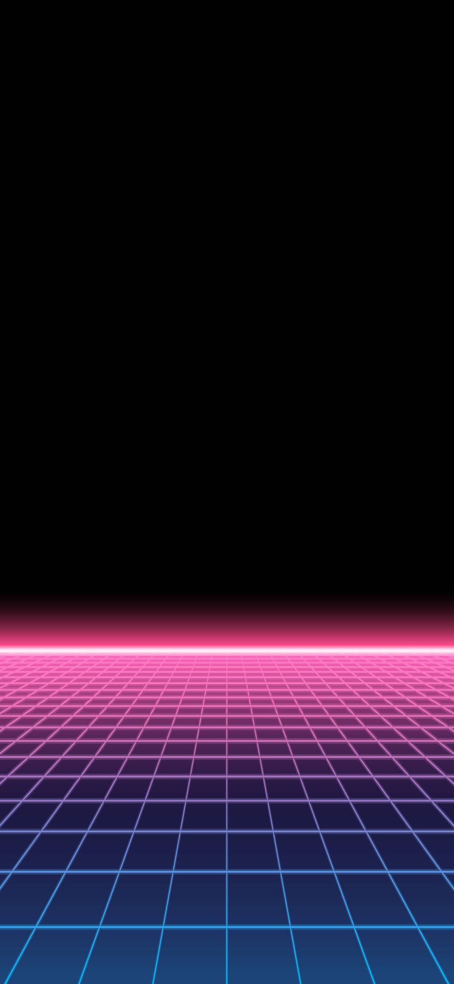887x1920 Best Oled Neon Grid Wallpaper