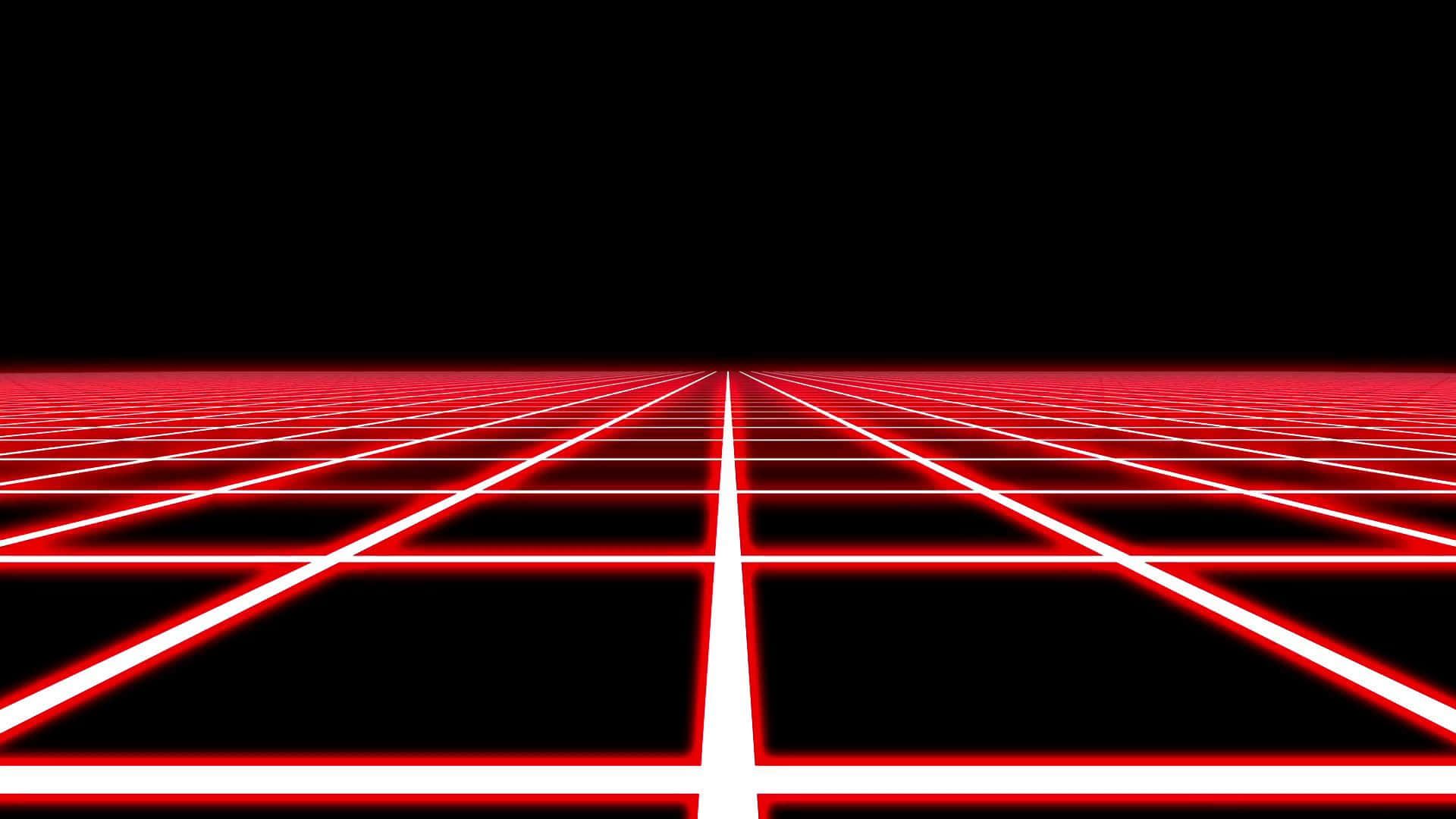 1920x1080 Download Black Red Neon Grid Wallpaper