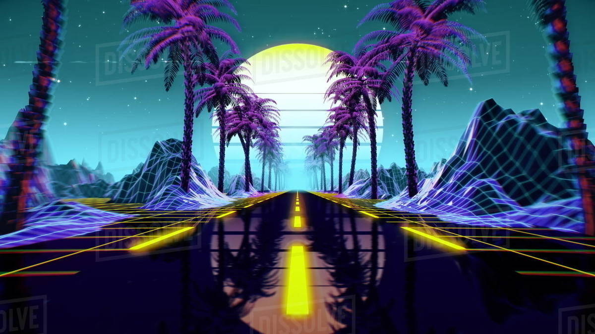 1200x675 80s Retro Futuristic Sci Fi Background