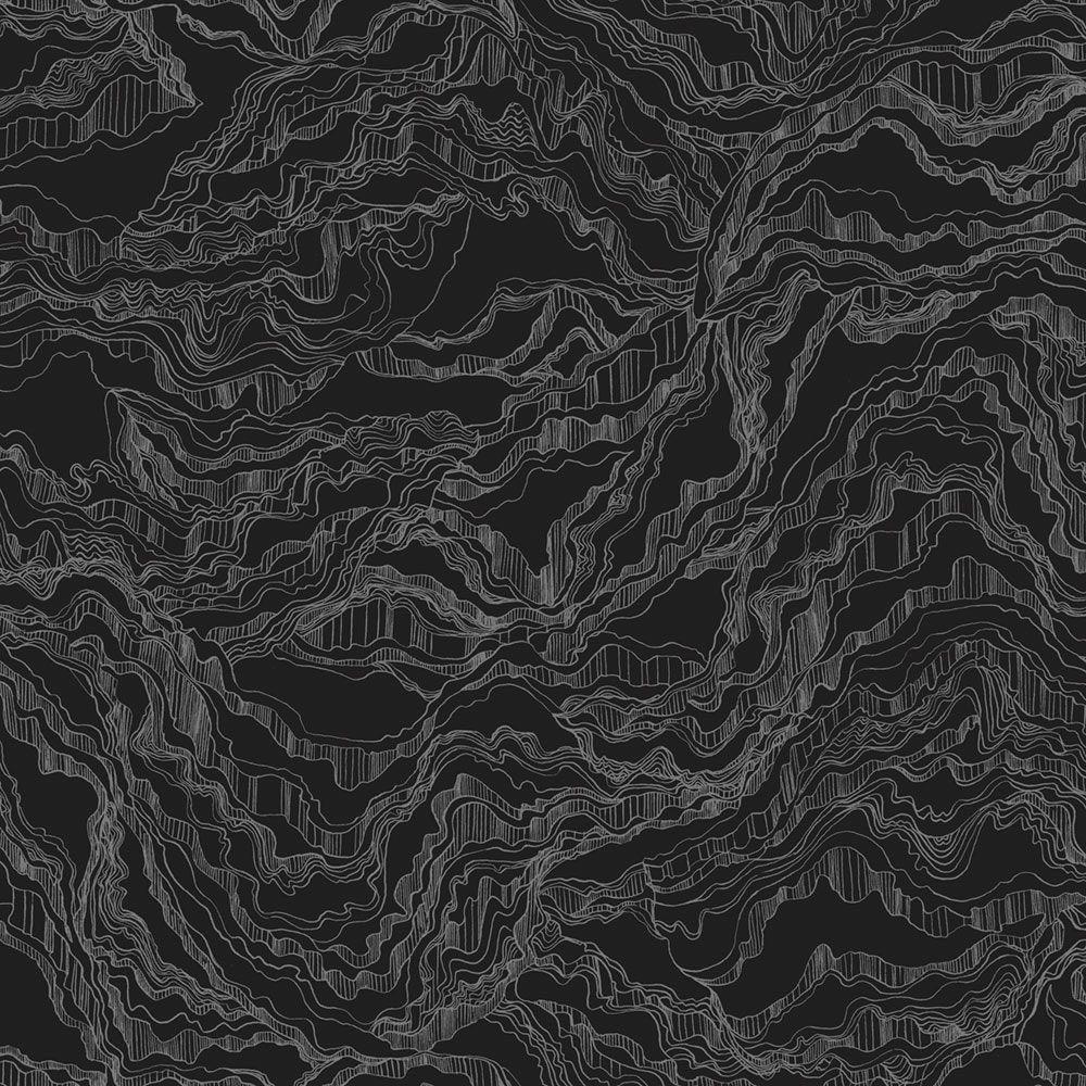 1000x1000 Shale Wallcovering in Carbon