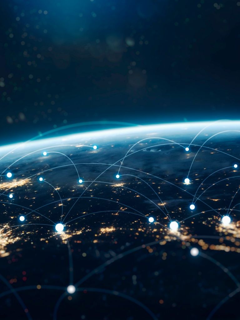 768x1024 Network Wallpaper 4K, Connections