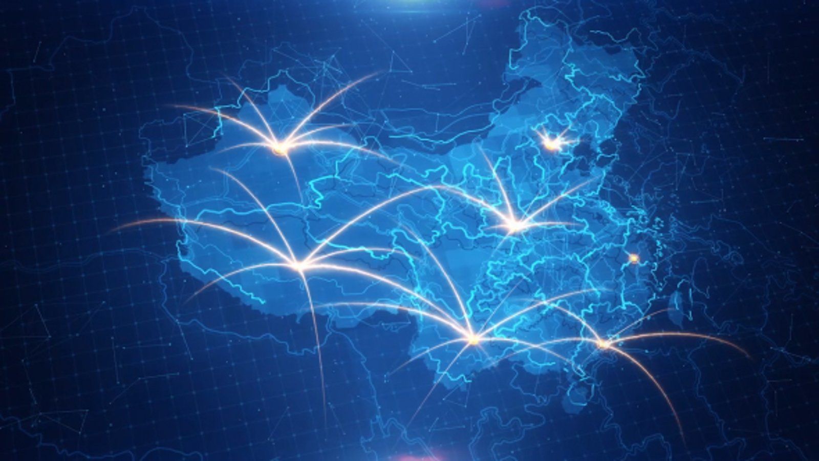 1600x900 China Map Connection 4K, Background