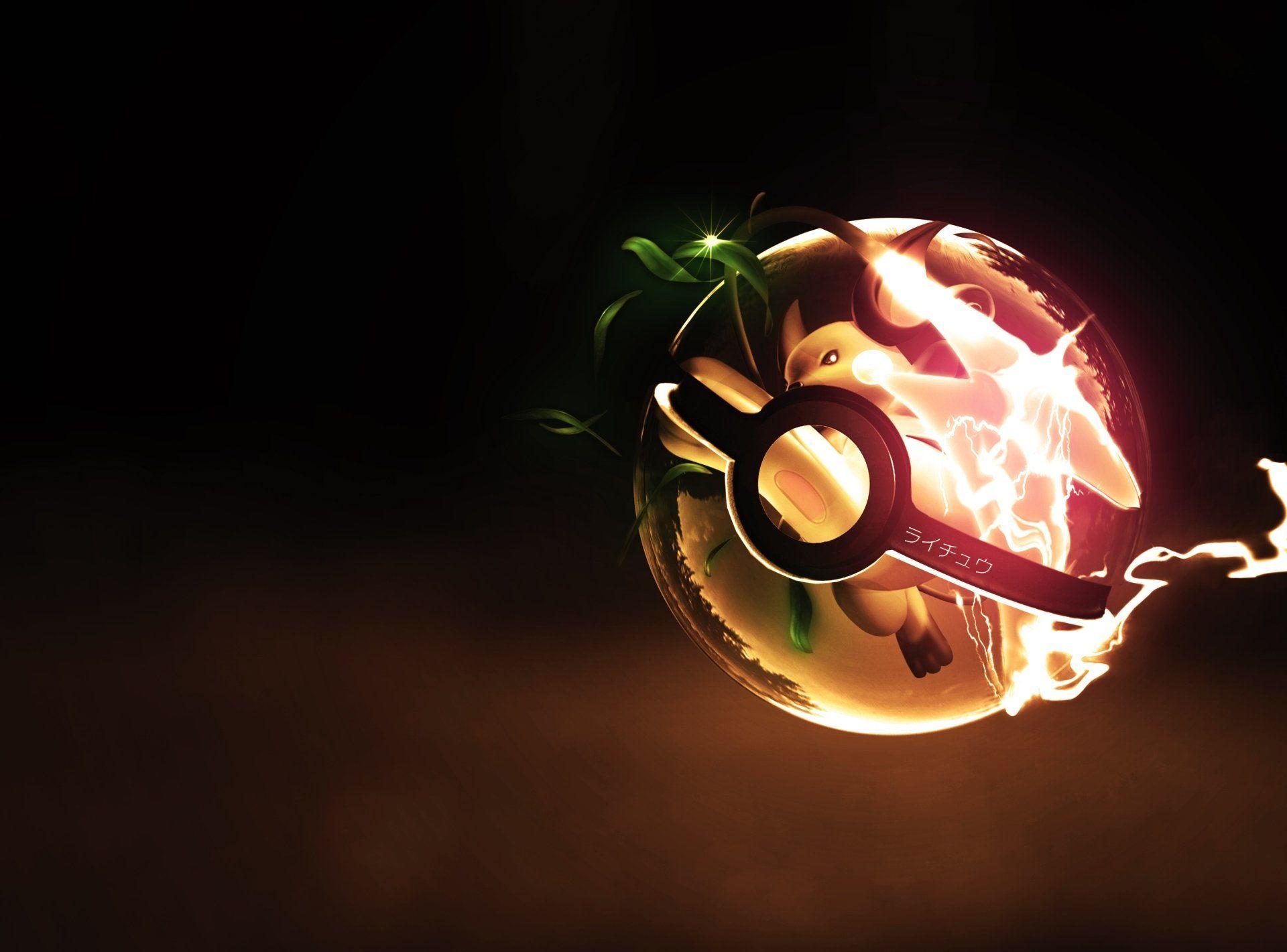 1920x1421 Anime Pokémon Raichu (Pokémon) Pokeball Wallpaper. pokemon