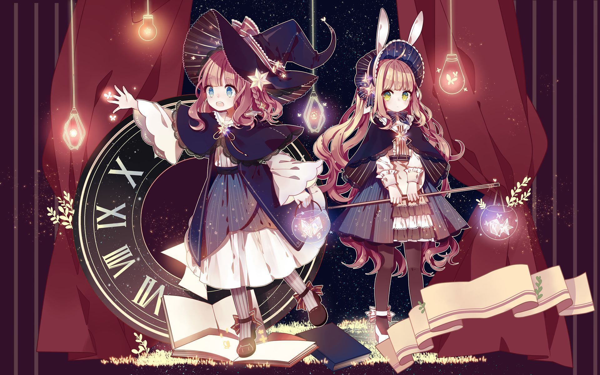 1920x1200 Anime Twins Wallpaper