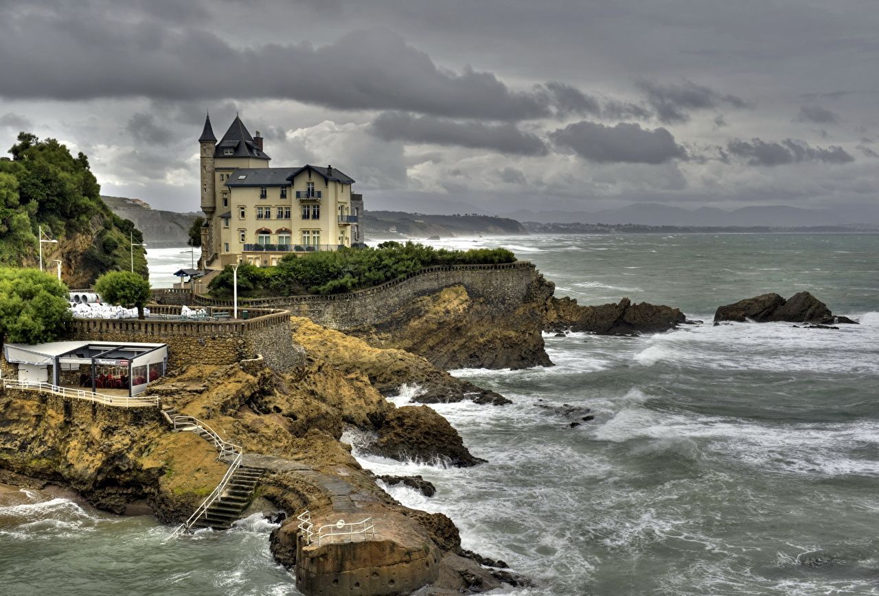 1280x869 image France Aquitaine Biarritz Coast