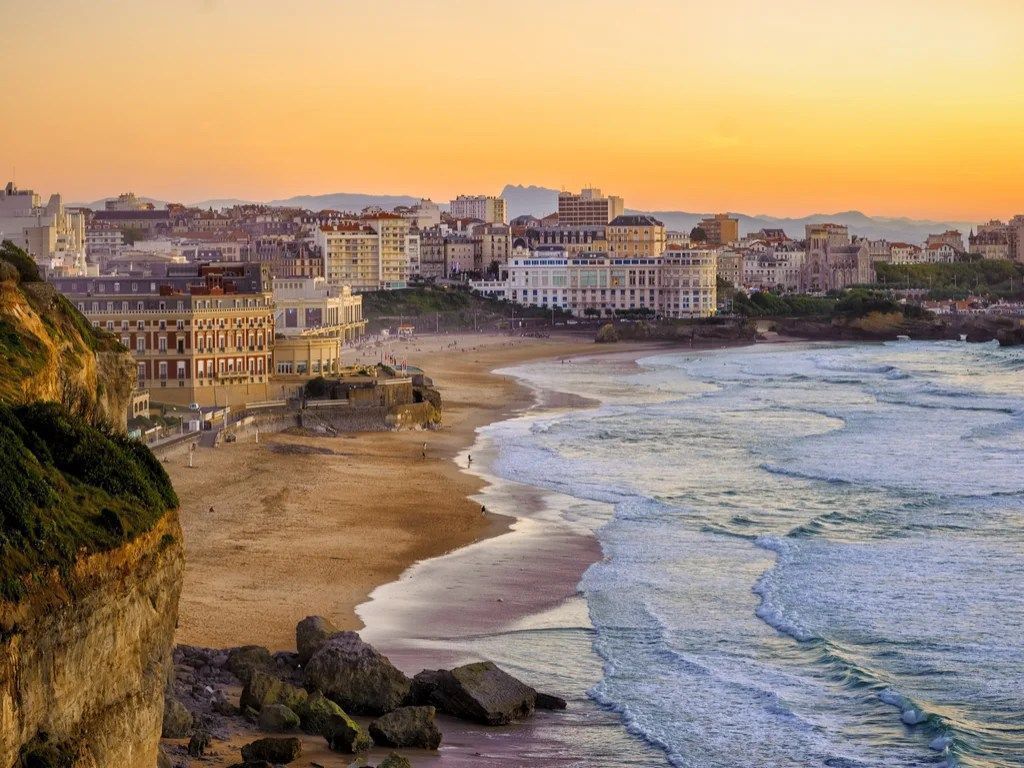 1024x768 Biarritz France travel beaches Miramar