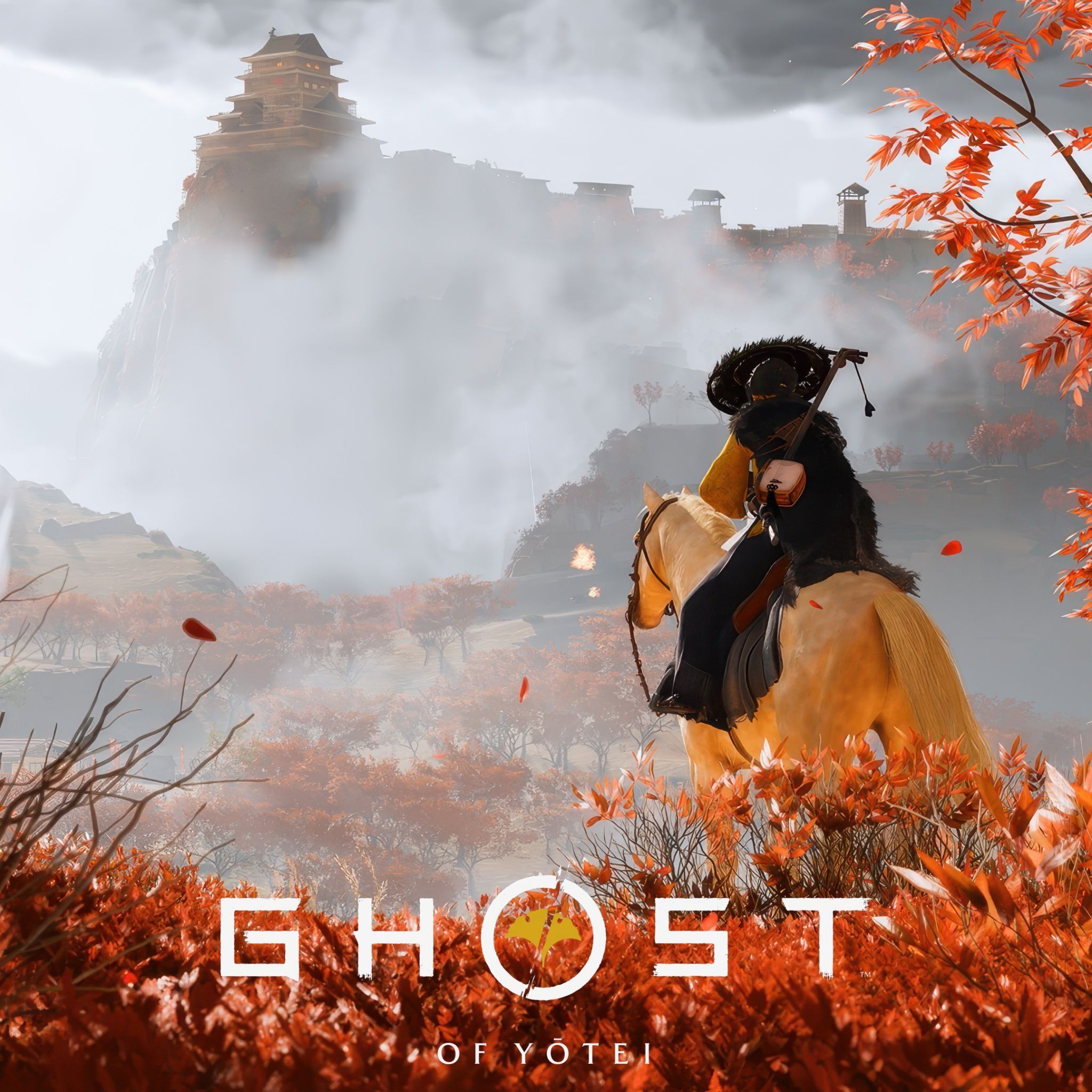 2048x2048 Ghost of Yotei Wallpaper 4K, Autumn