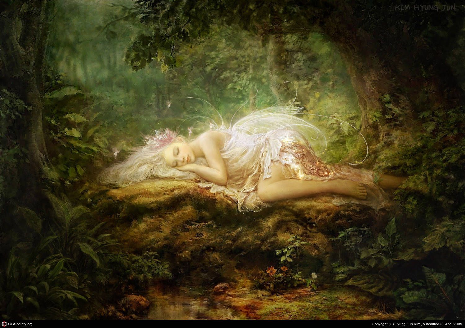 1500x1058 Sleepy Fairy Grunge Aesthetic Wallpaper