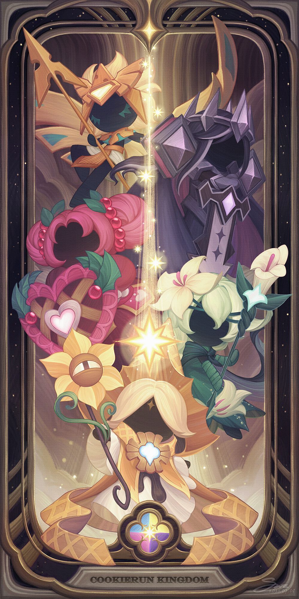 1000x2000 White Lily Cookie, Mobile Wallpaper Anime Image Board
