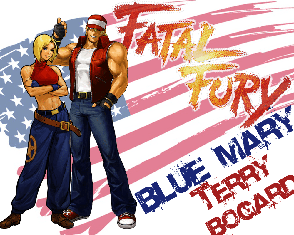 1000x800 FatalFuryBlueMaryTerryBogardWall King of Fighters