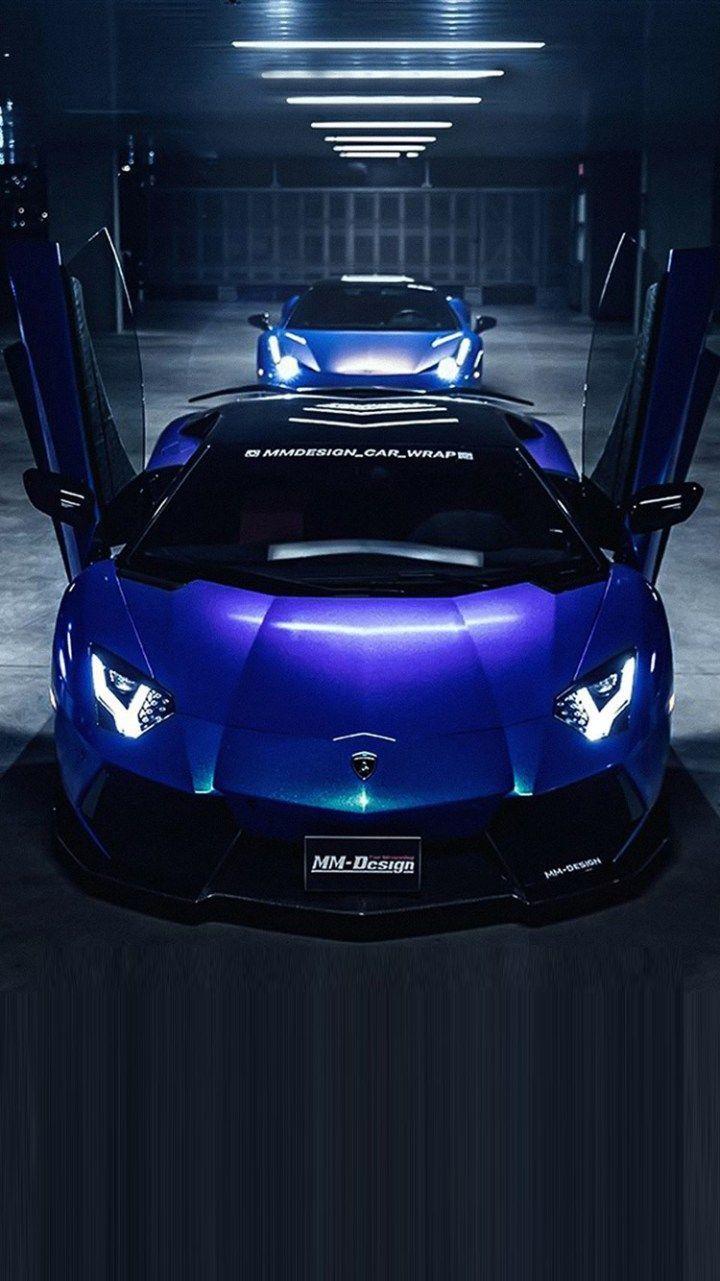 720x1281 Blue Lamborghini Wallpaper