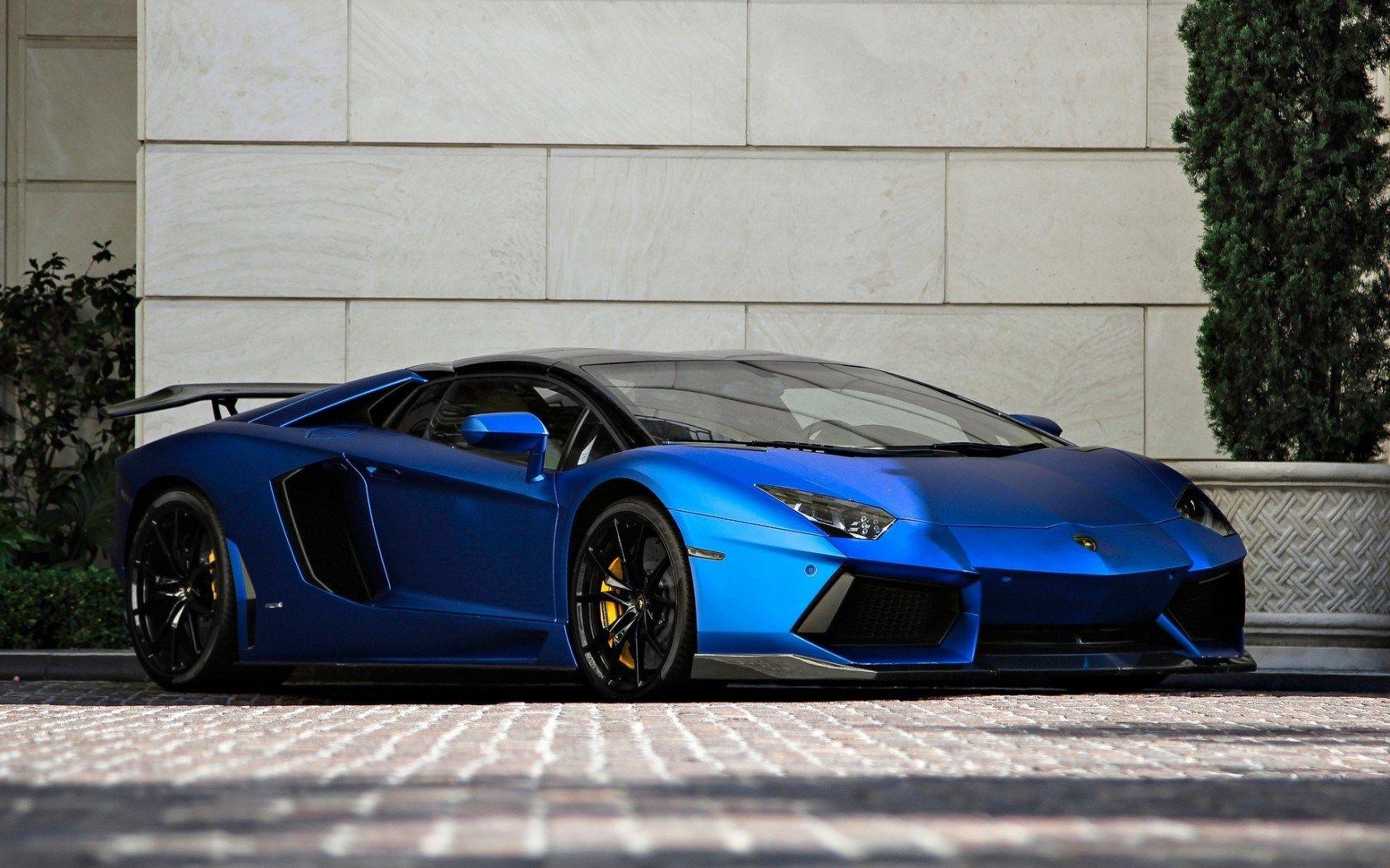 1680x1050 Blue Lambo Wallpaper